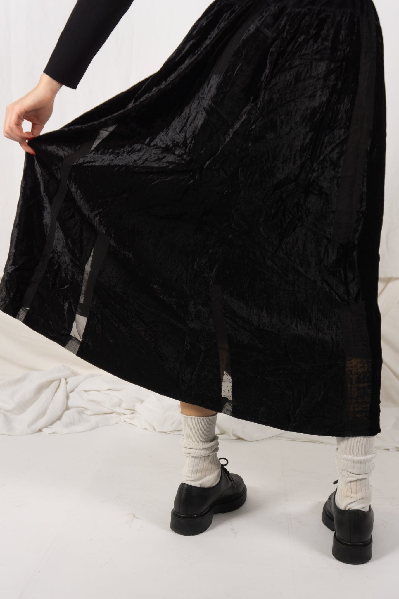 Comme des garçons 1980s long skirt
