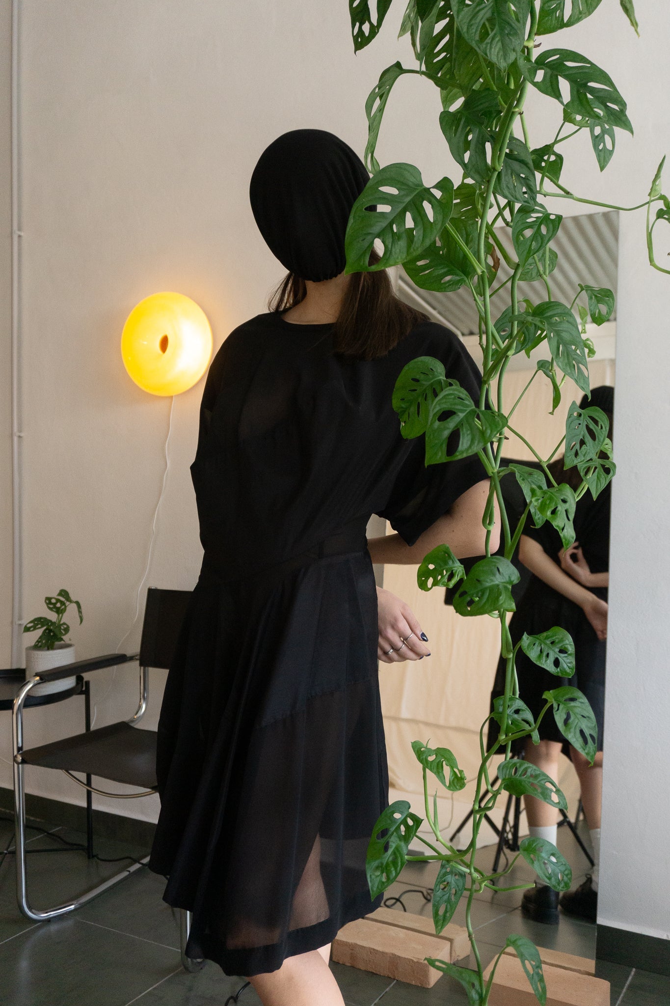 Comme des garçons noir 1989 sheer sleeveless dress