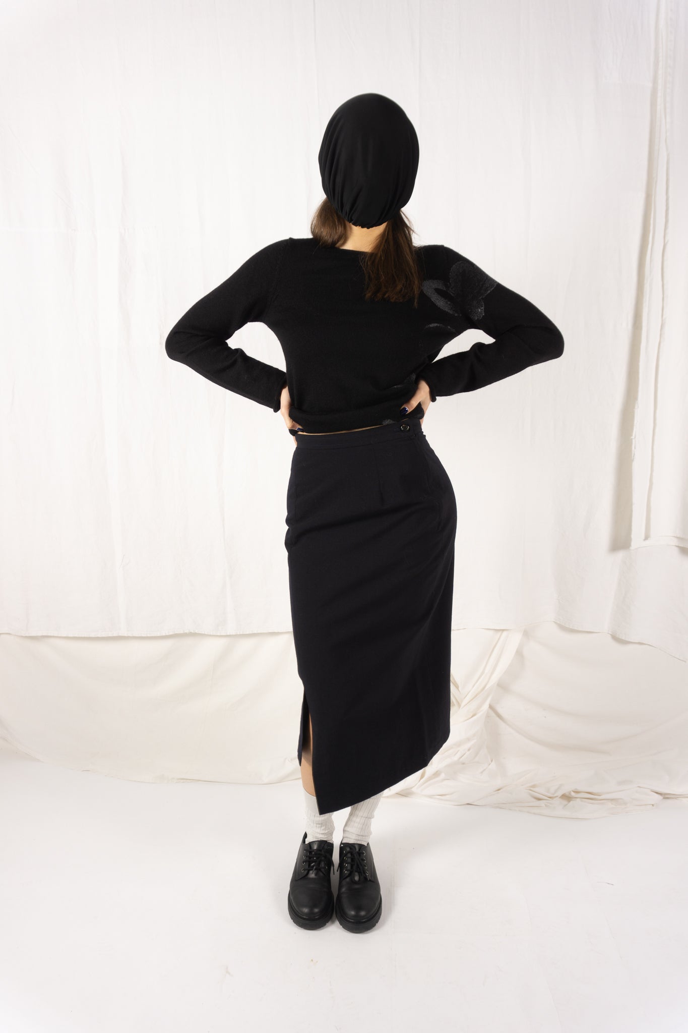 Comme des garçons 1980s asymmetric skirt
