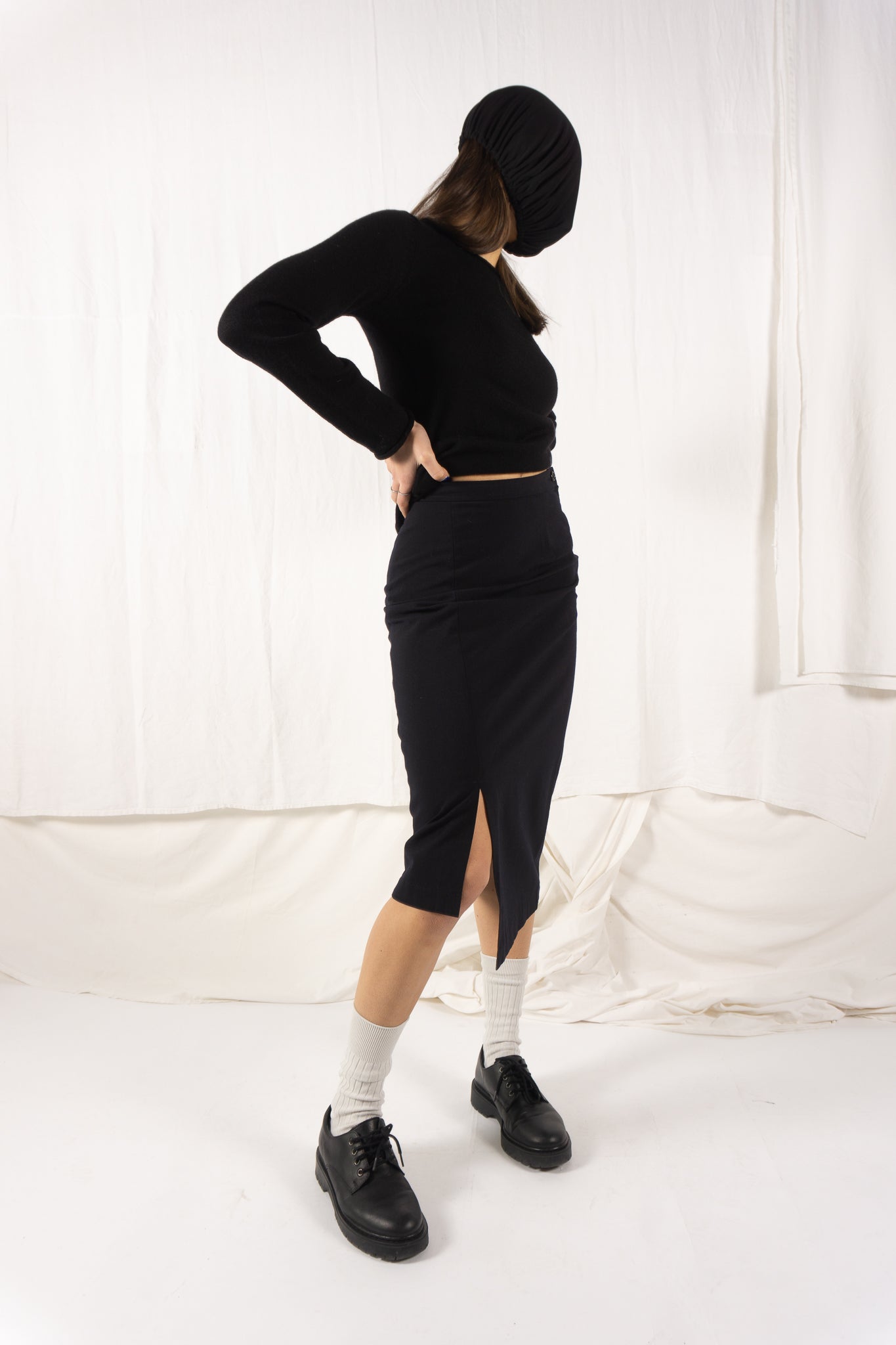 Comme des garçons 1980s asymmetric skirt