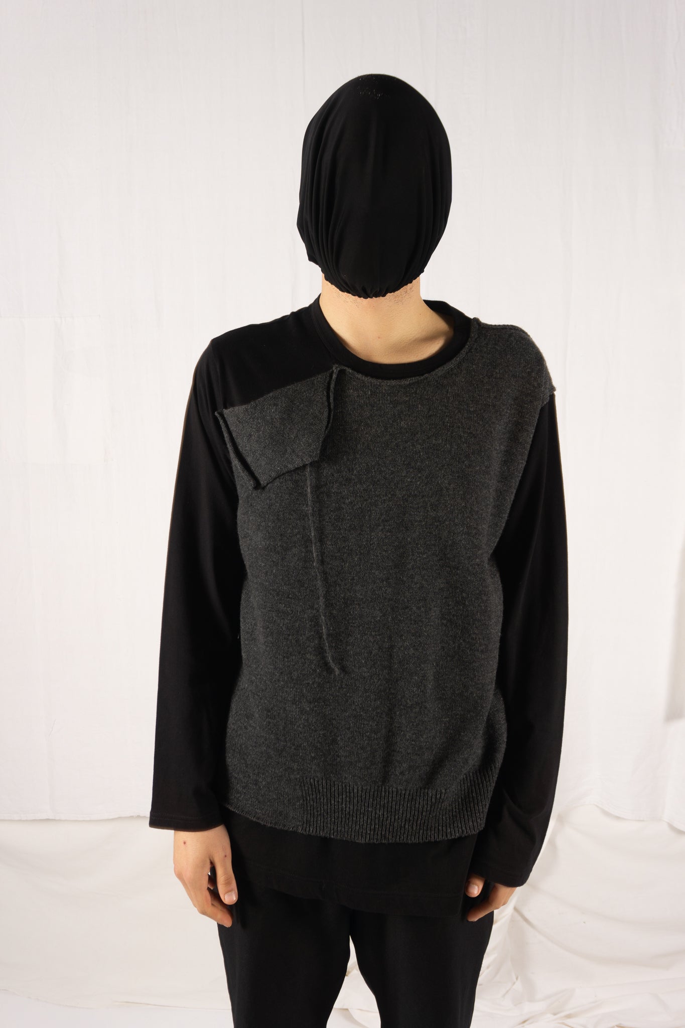 Yohji yamamoto pour homme s/s 2013 double-layer long-sleeve