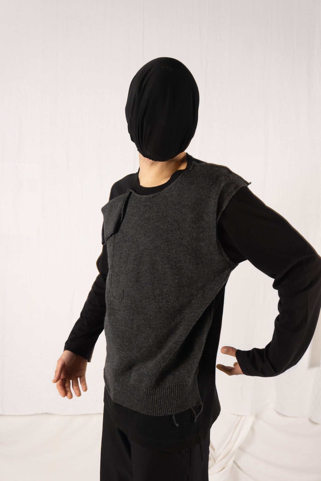 Yohji yamamoto pour homme s/s 2013 double-layer long-sleeve