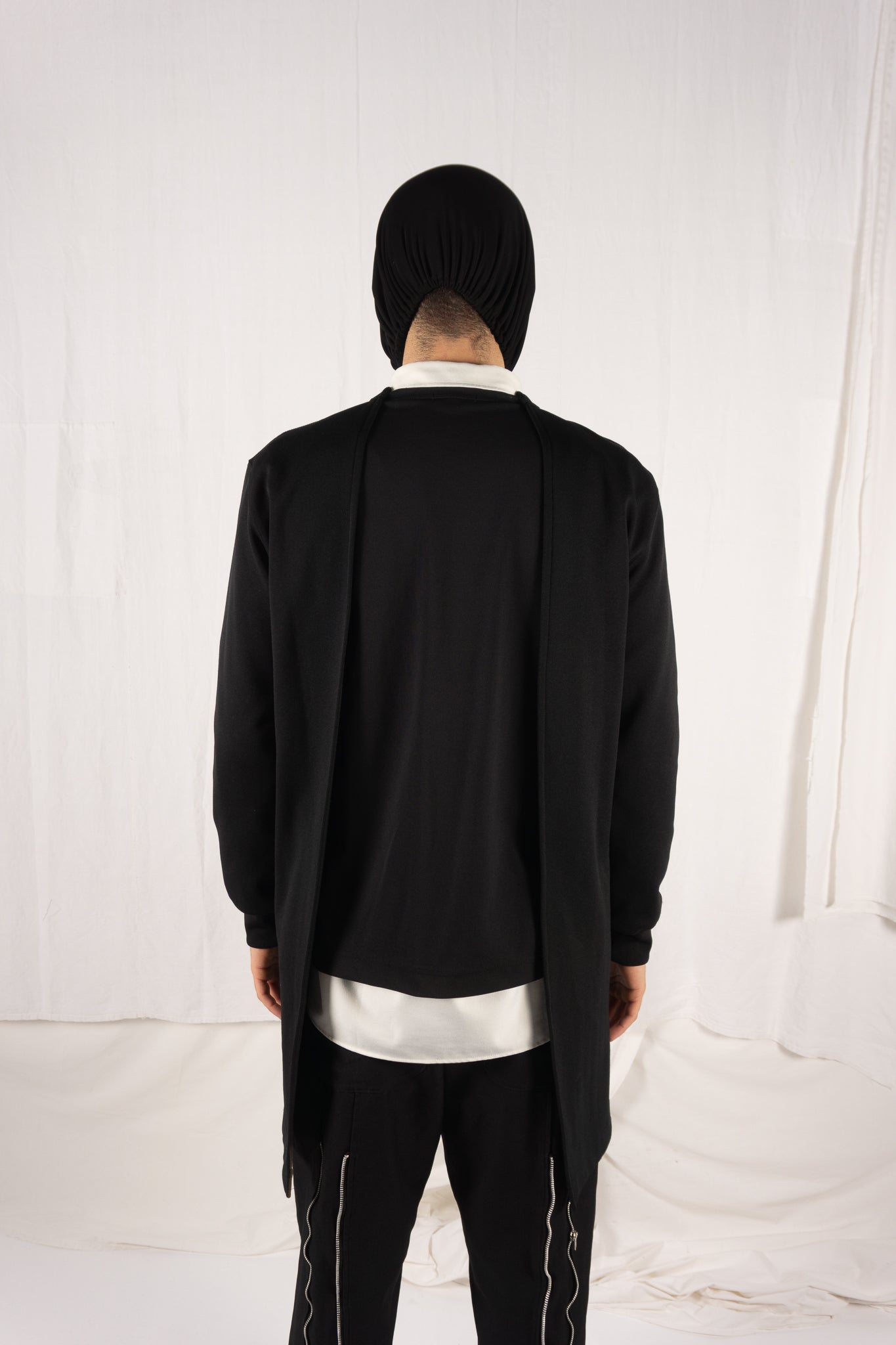 Comme des garçons homme plus a/w 2017 double-layer sweatshirt