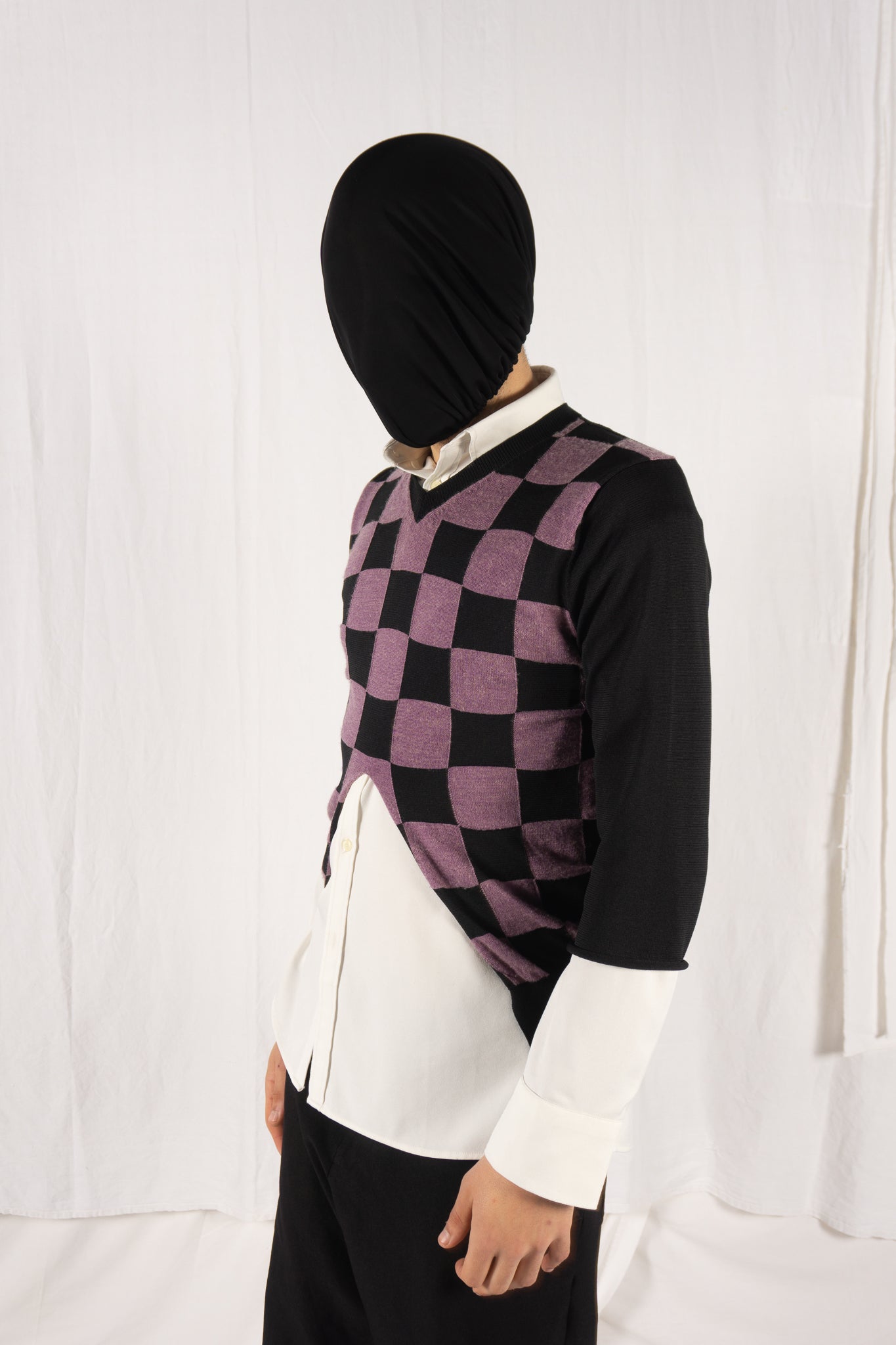Comme des garçons homme plus s/s 2003 check waistcoat