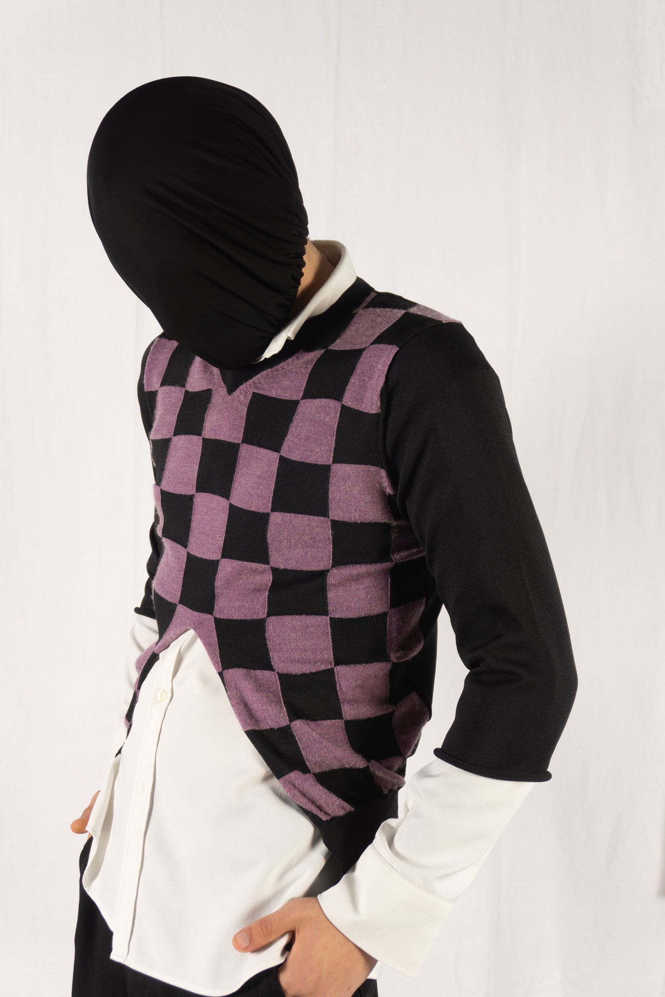 Comme des garçons homme plus s/s 2003 check waistcoat