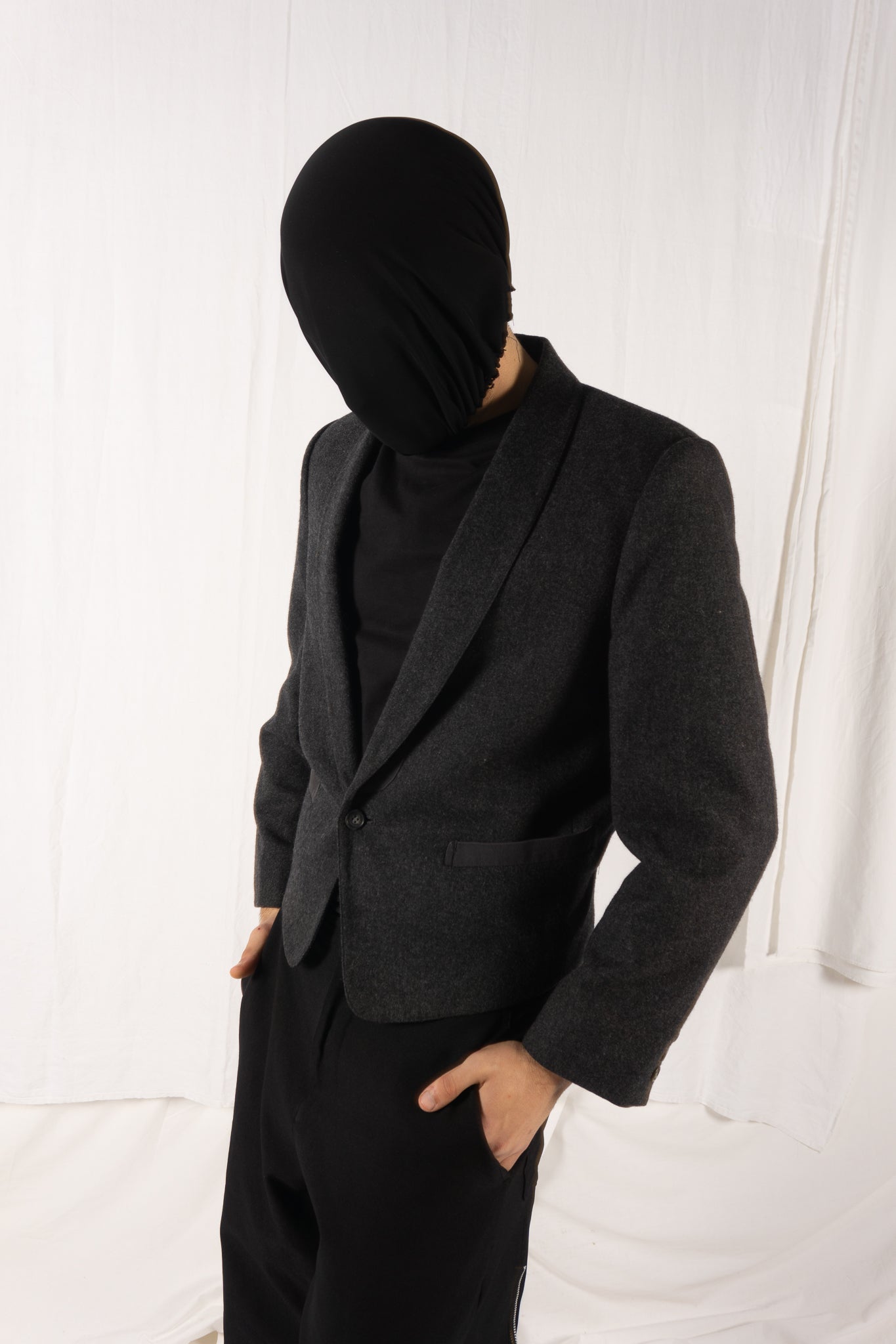 Issey miyake men 1980s cropped jacket
