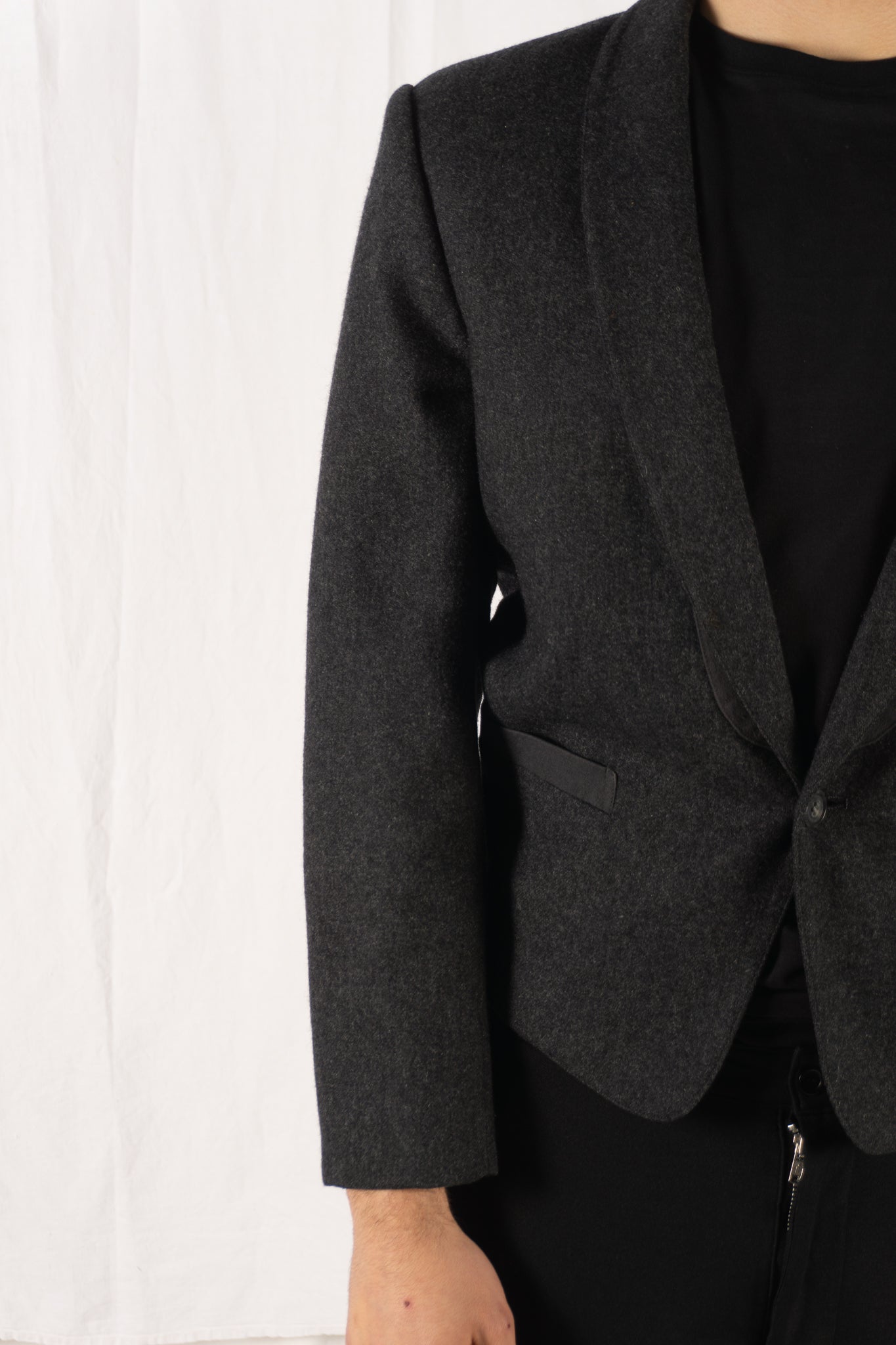 Issey miyake men 1980s cropped jacket