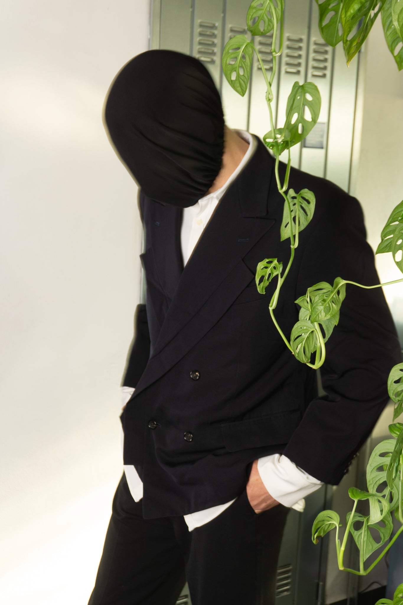 Comme des garçons homme plus s/s 1990 double collar jacket