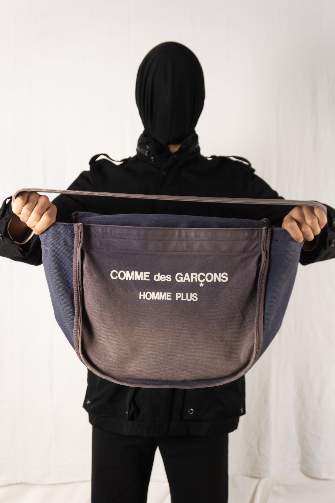 Comme des garçons homme plus 2000s shoulder bag purple