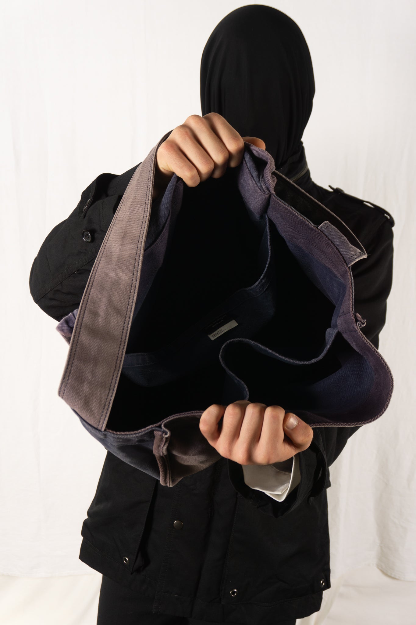 Comme des garçons homme plus 2000s shoulder bag purple