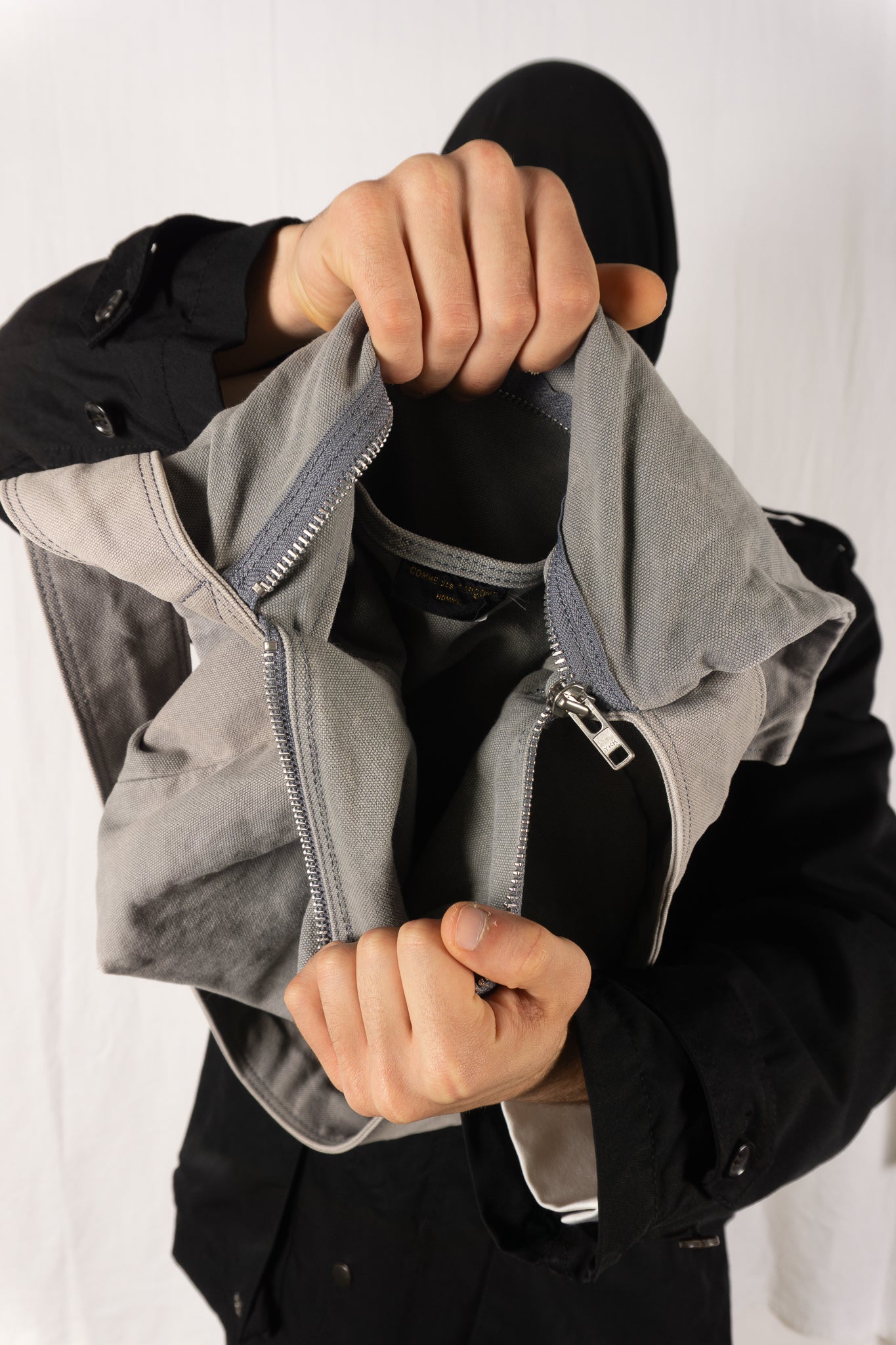 Comme des garçons homme 2000s studded shoulder bag