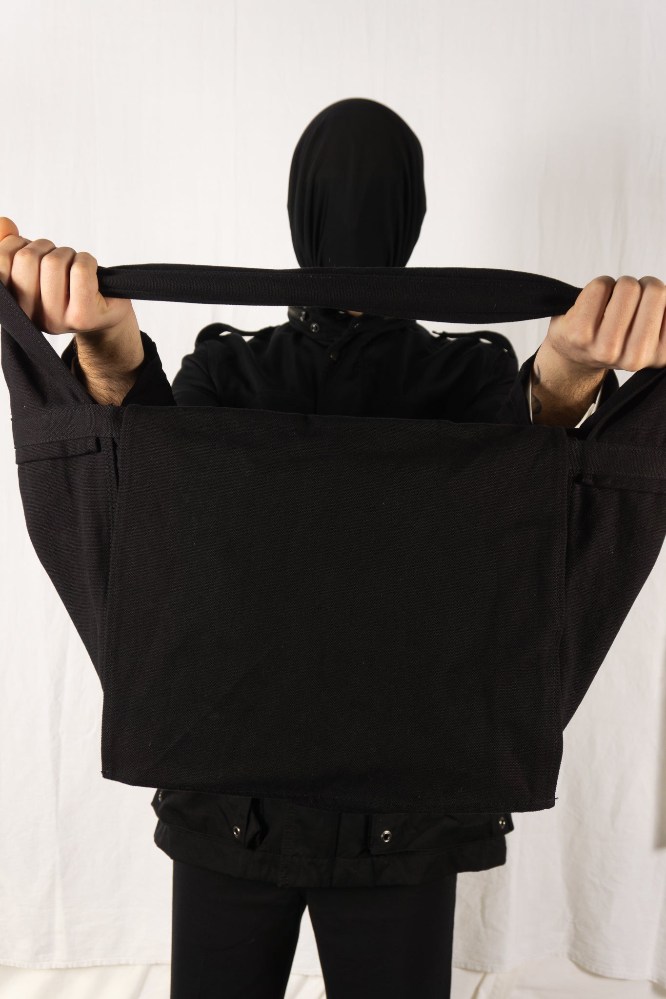 Comme des garçons homme plus 2000s shoulder bag black