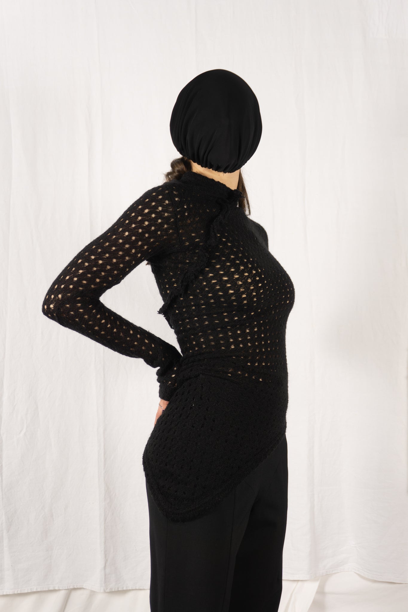 Comme des garçons 1980s asymmetric jumper
