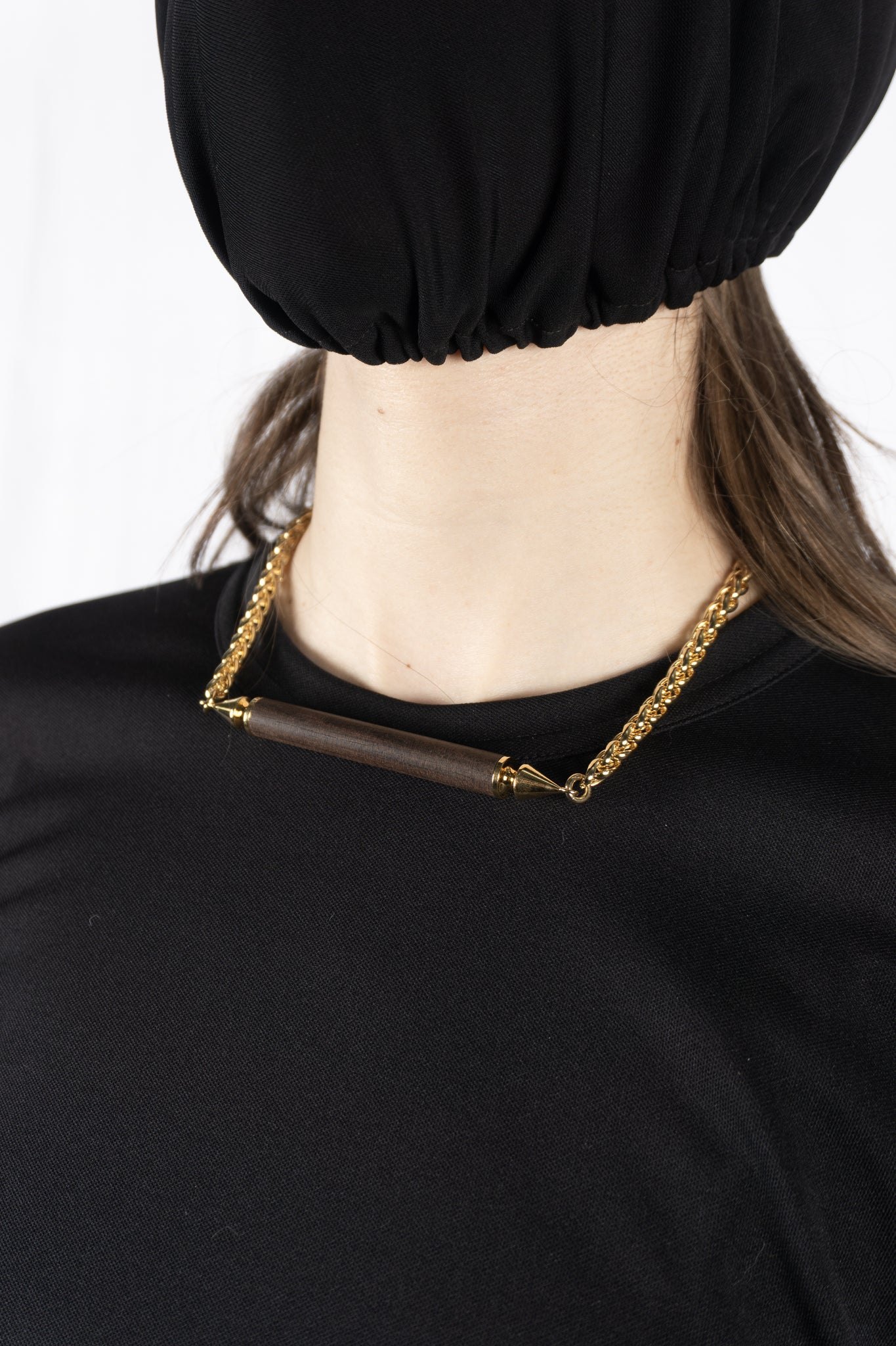 Junya watanabe comme des garçons a/w 2023 wood necklace