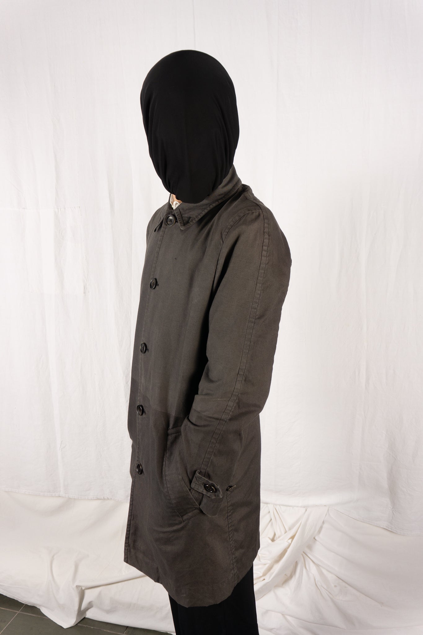 Comme des garçons homme a/w 2001 trench coat