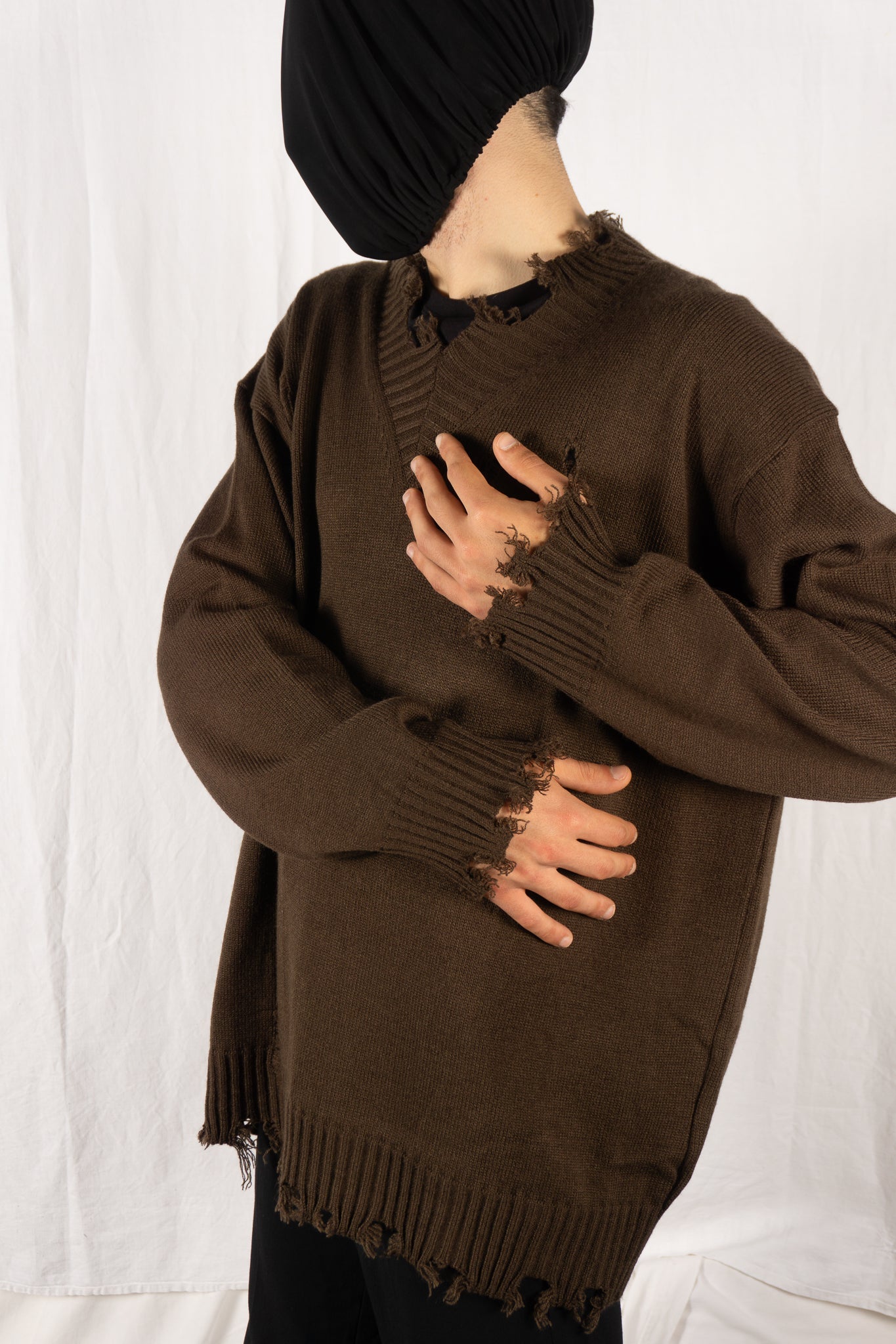 S'yte yohji yamamoto distressed sweater