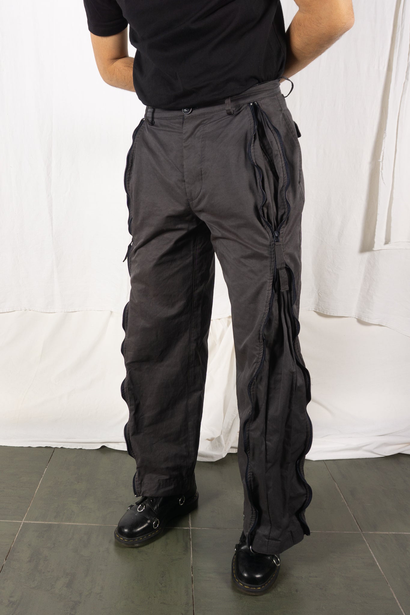 Issey miyake men a/w 1999 parachute pants grey
