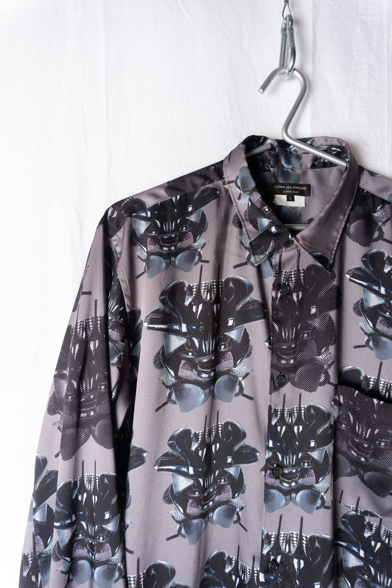 Comme des garçons homme plus a/w 2021 willie cole shirt grey