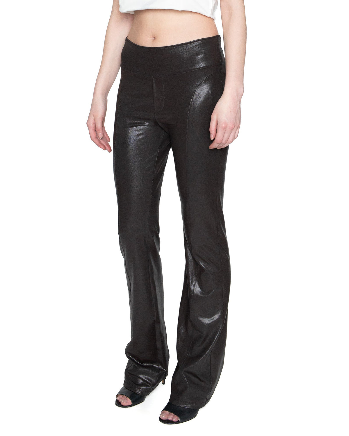 No plans metallic leggings