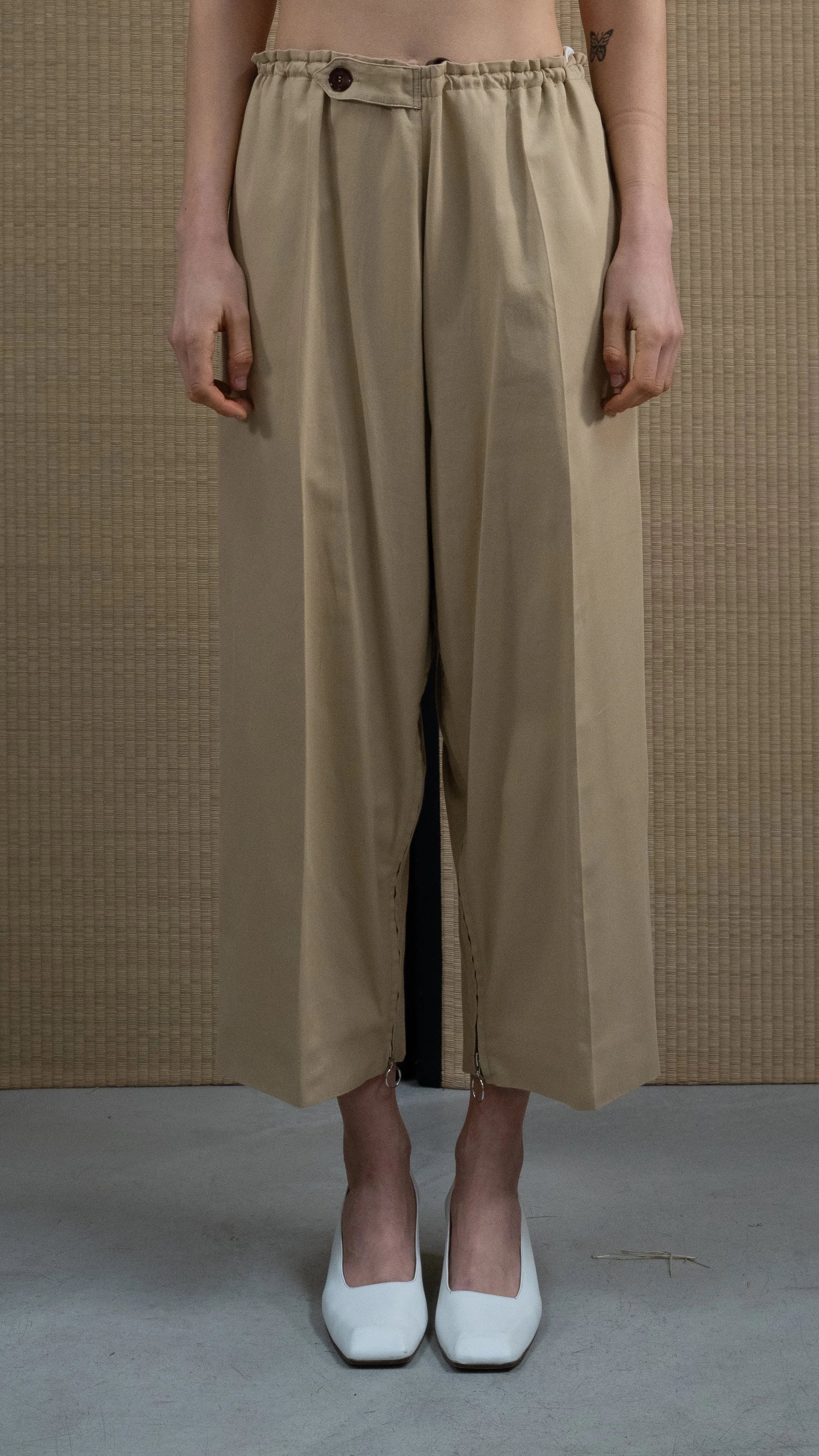 Apron pants cotton cashmere