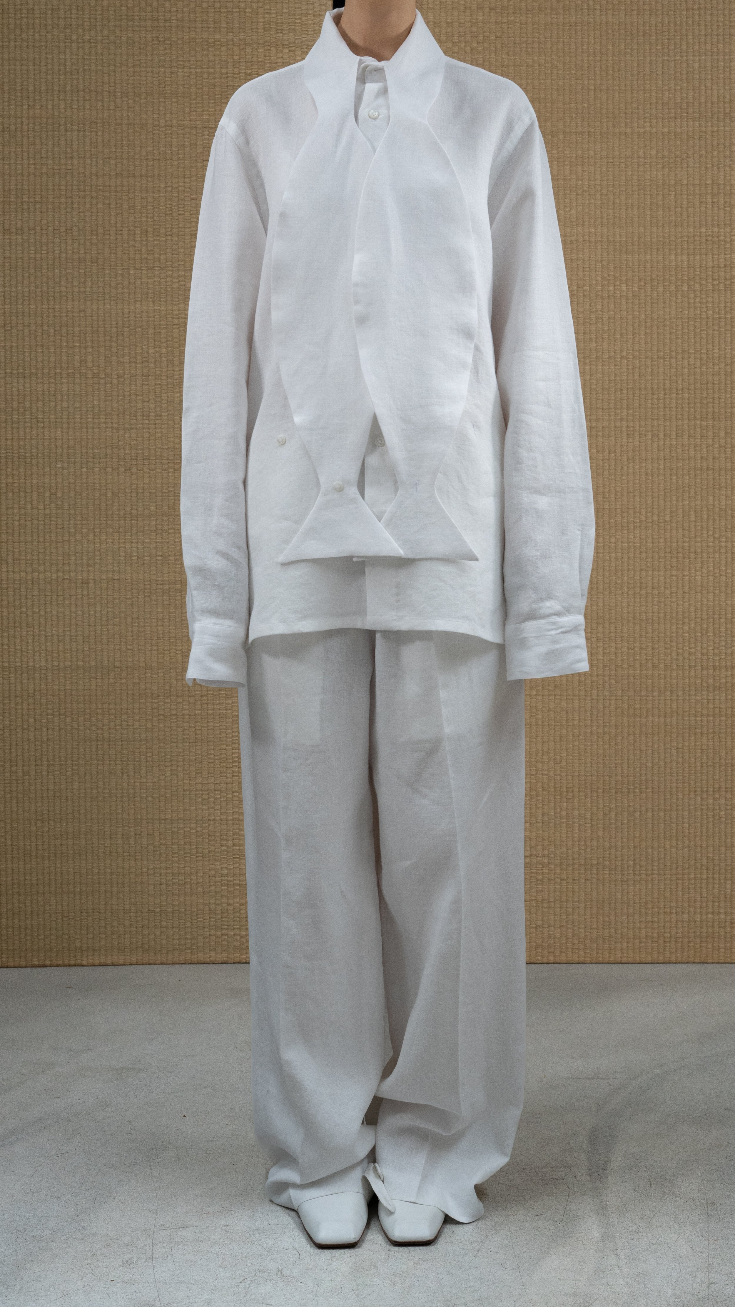 Kimono shirt fish hemp