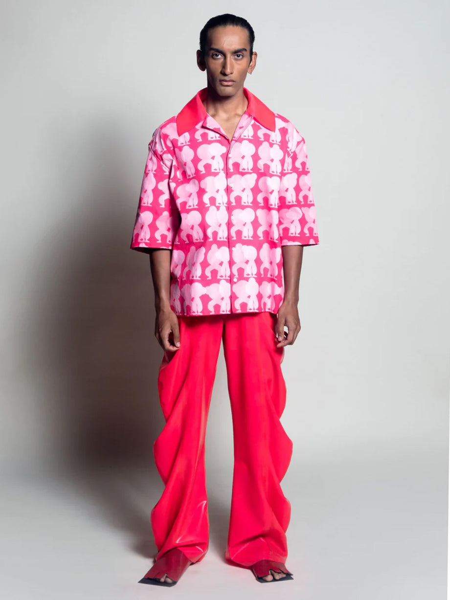 Pink deflated trousers | signature fit