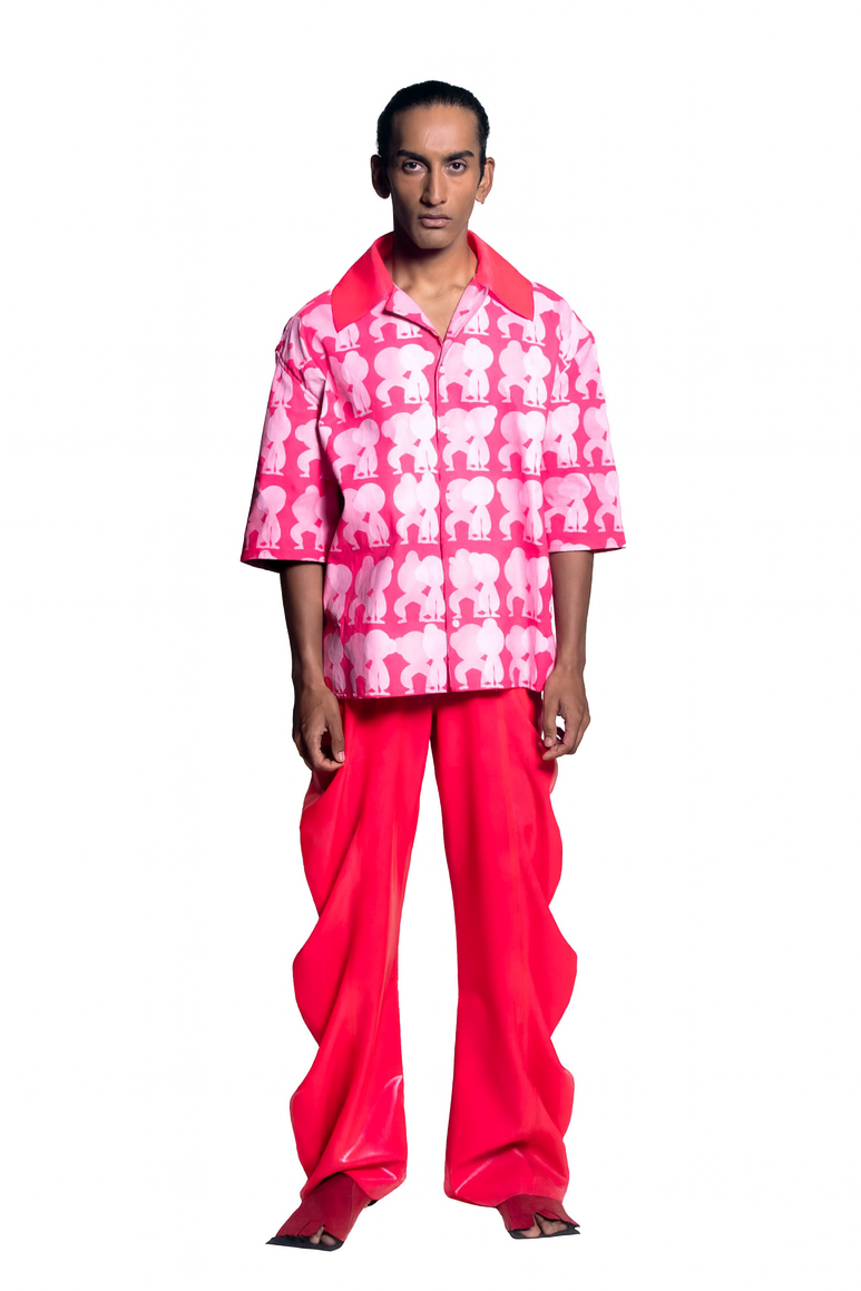 Pink deflated trousers | signature fit