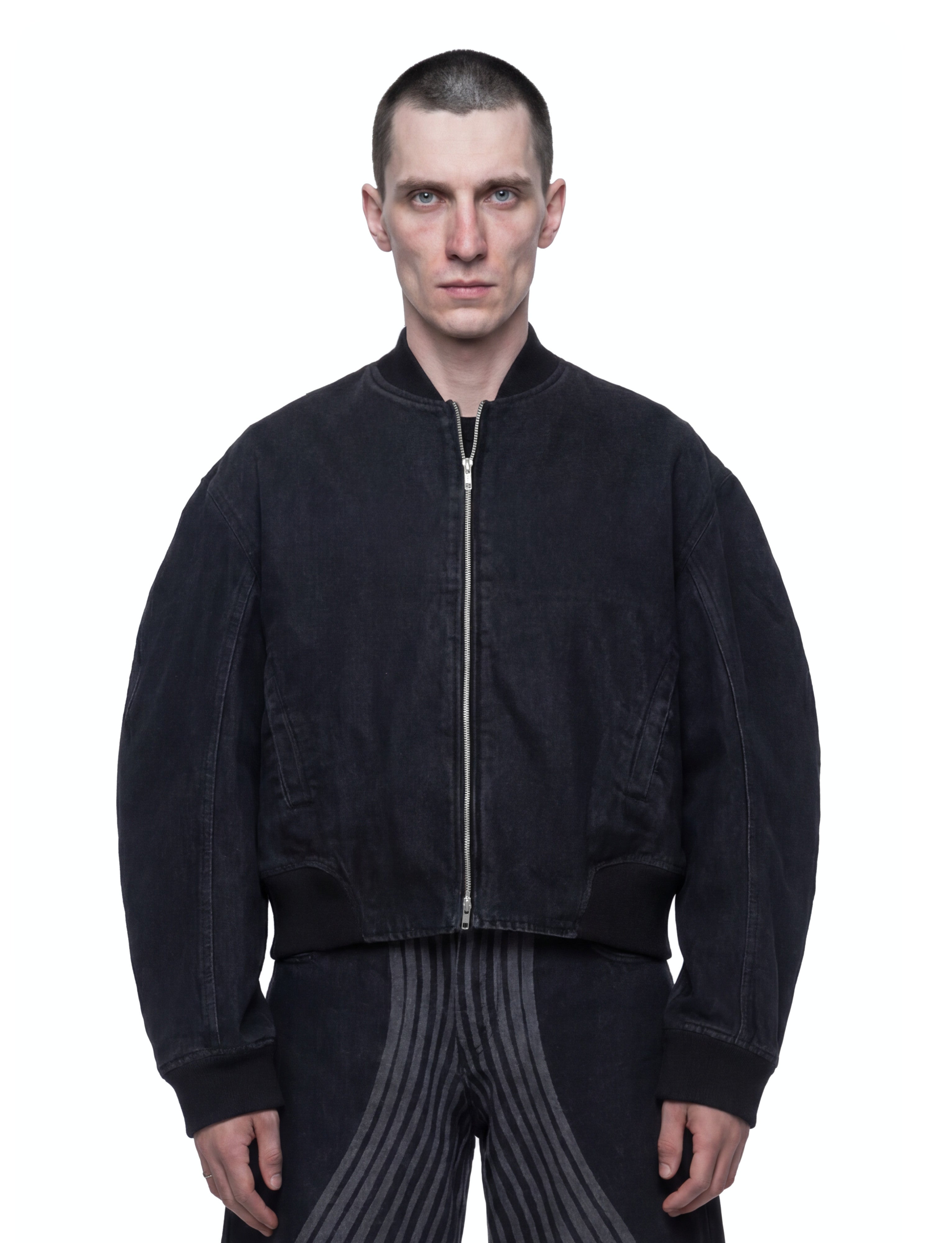 Denim bomber jacket