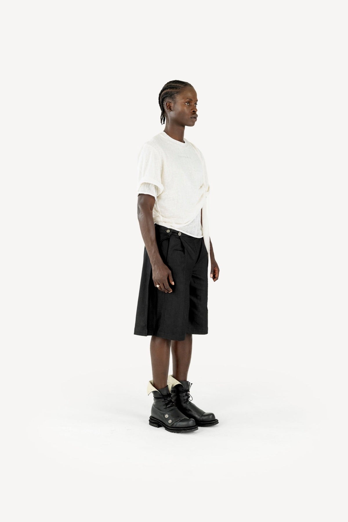 Denim shorts black