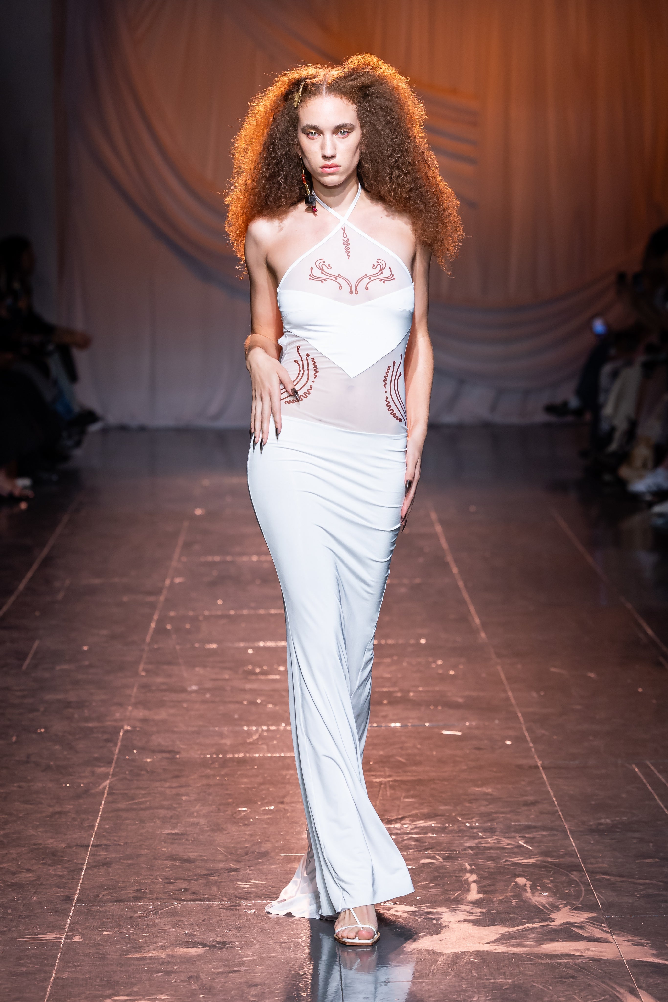 Venus shell tattoo long dress