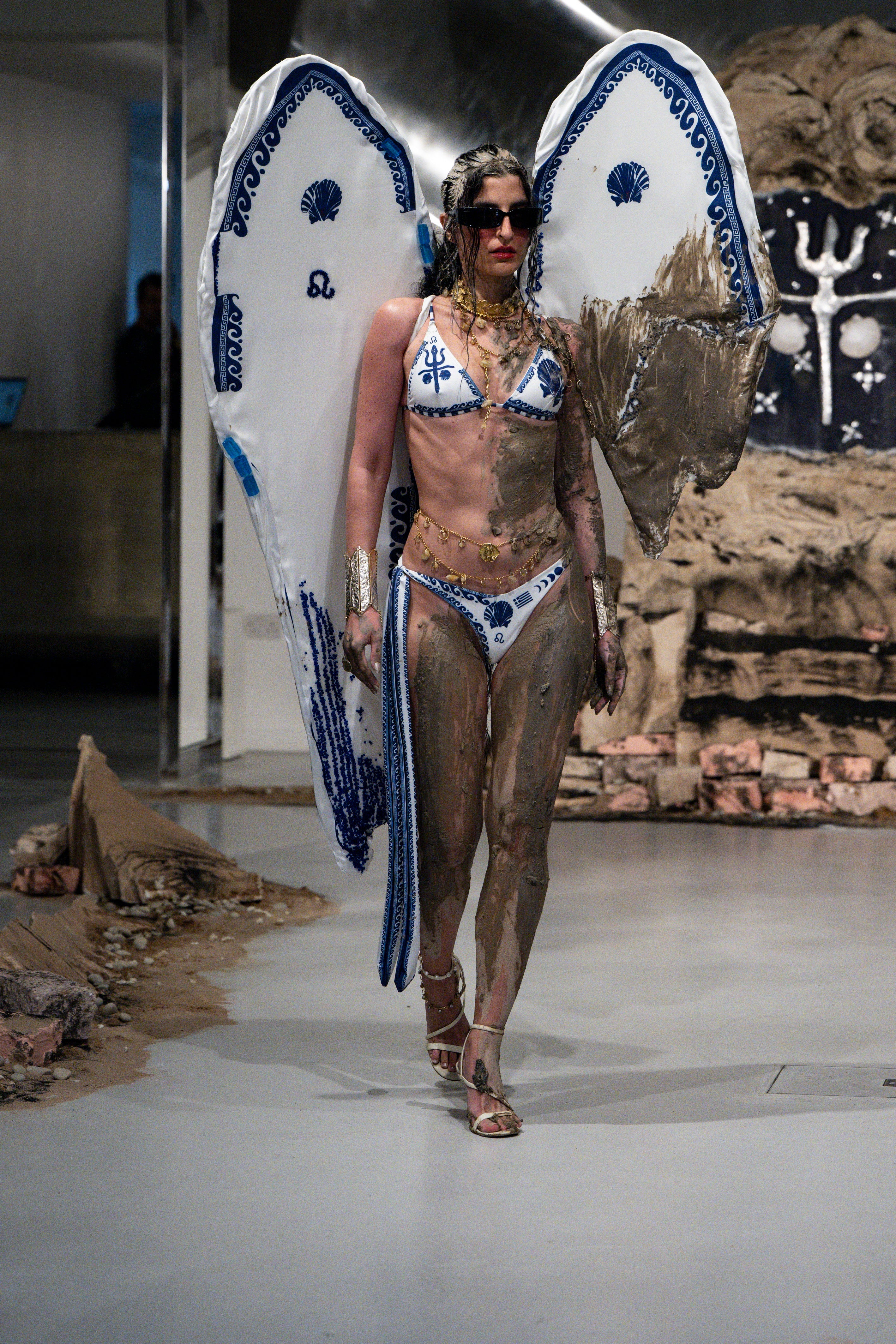 Ancient trident bikini set