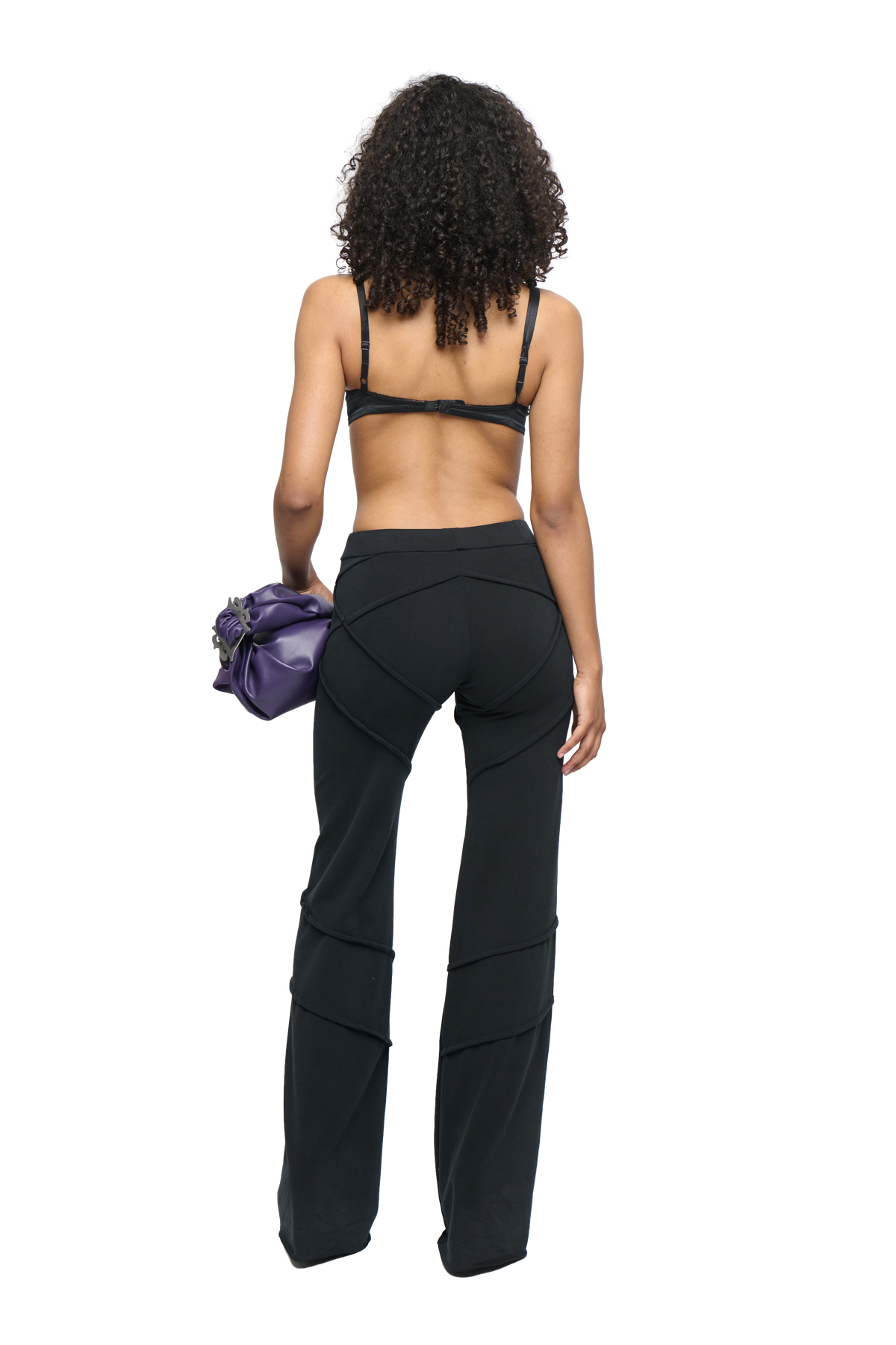 Ava diamond pant - black