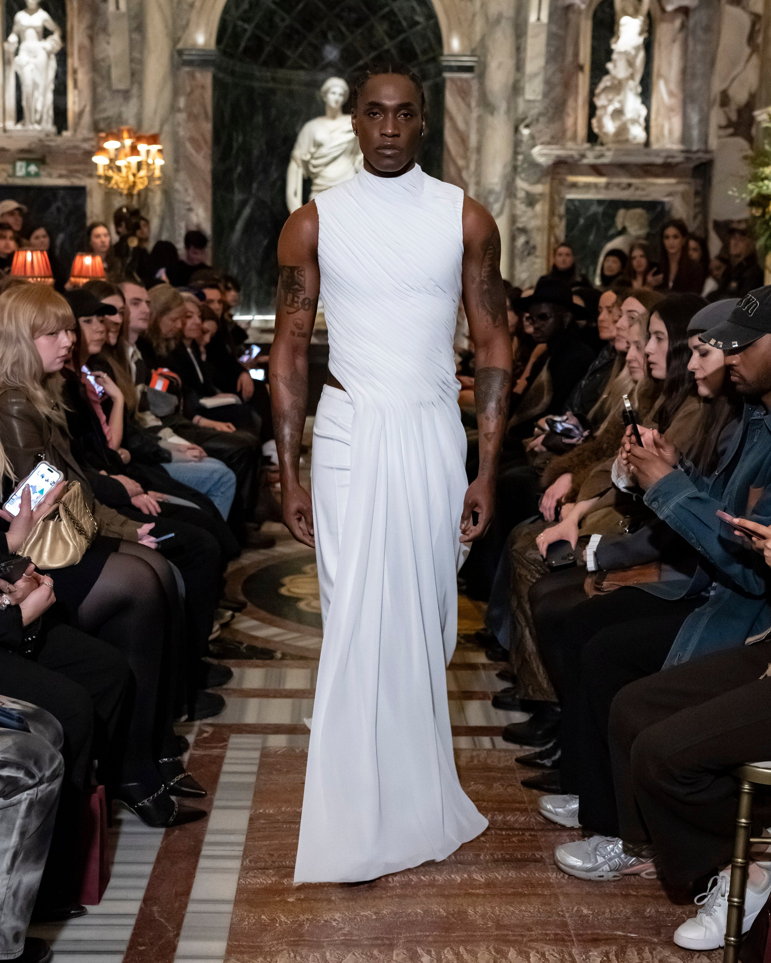 Pleated divinity corset