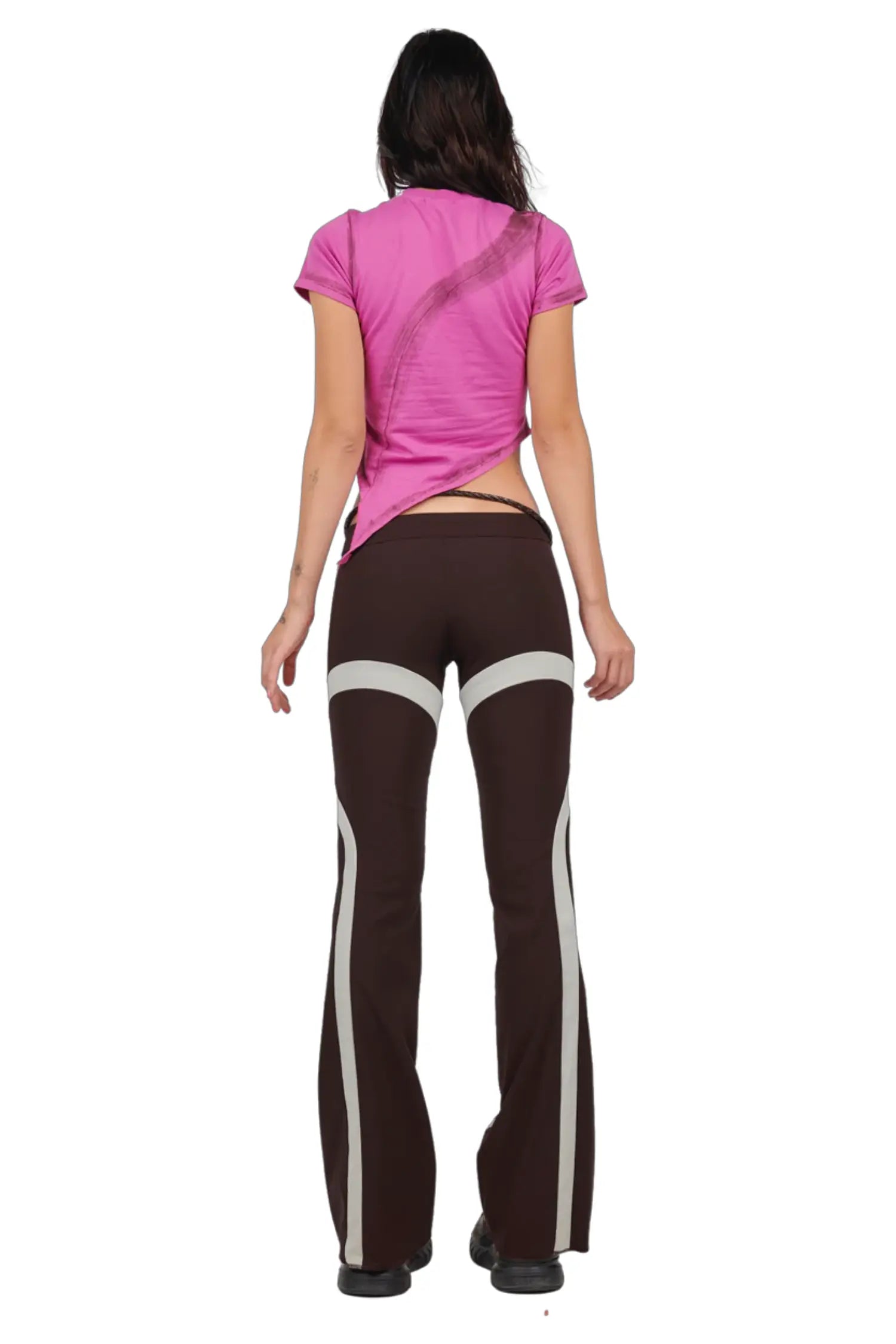 Spliced pant - white