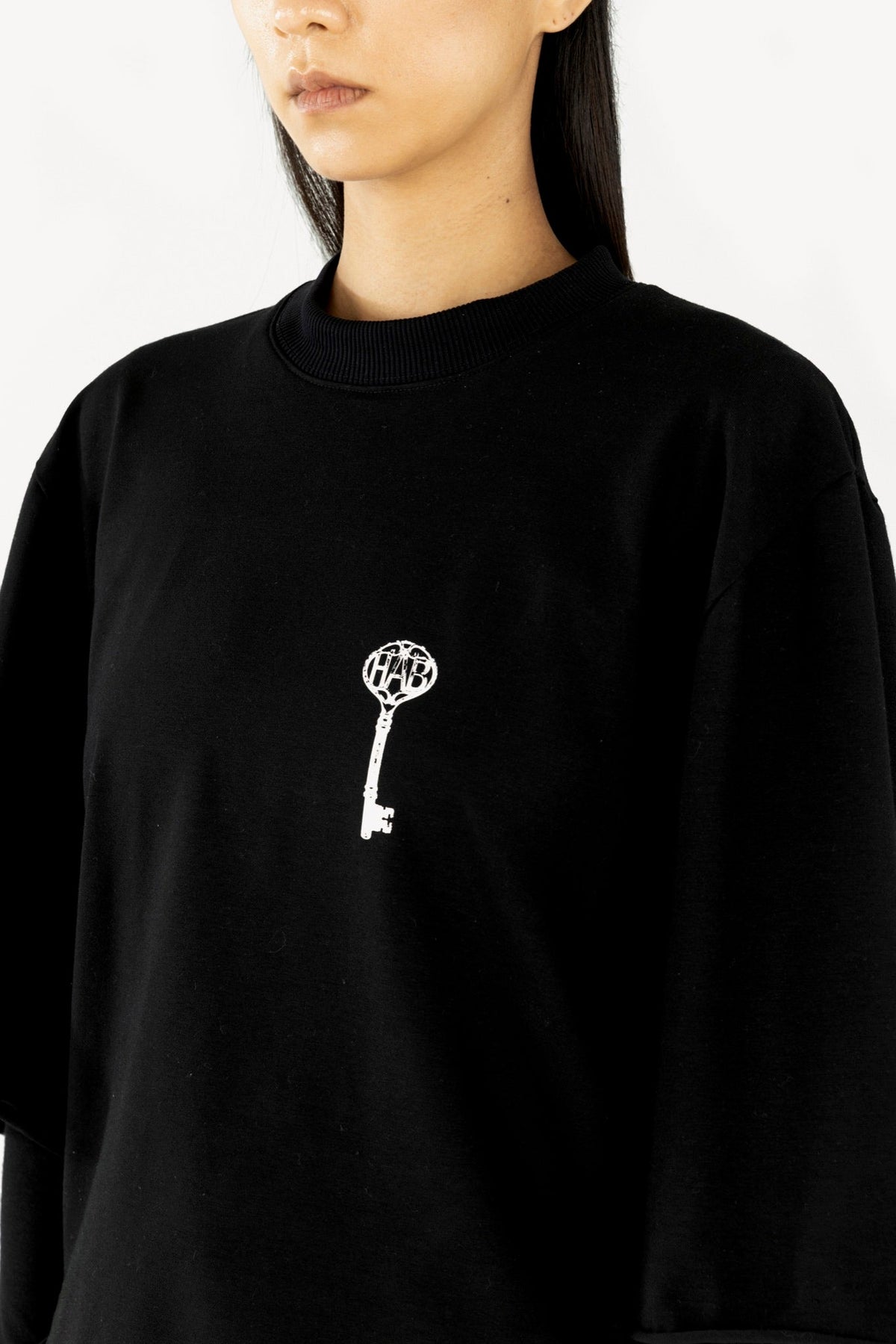 Double sleeve t-shirt black