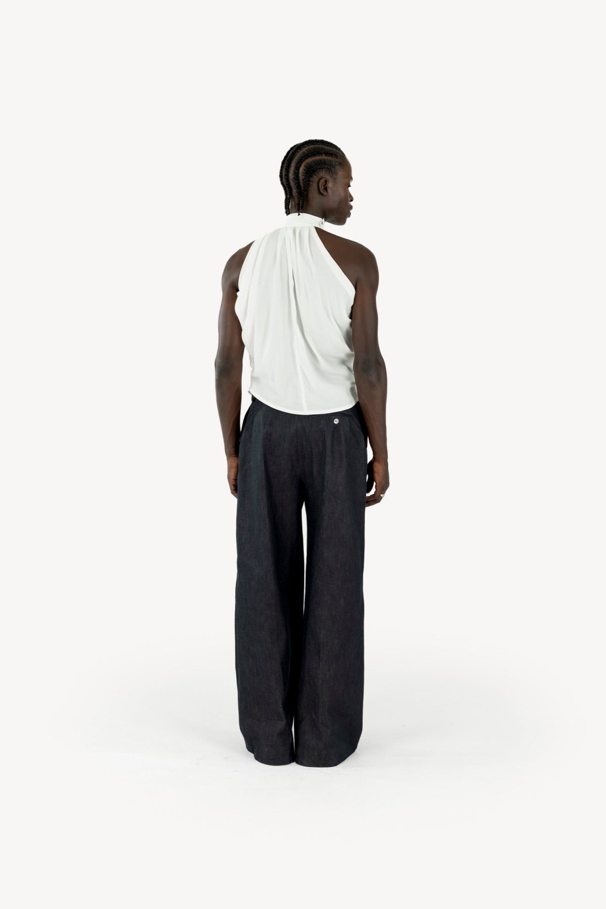 Draped top white