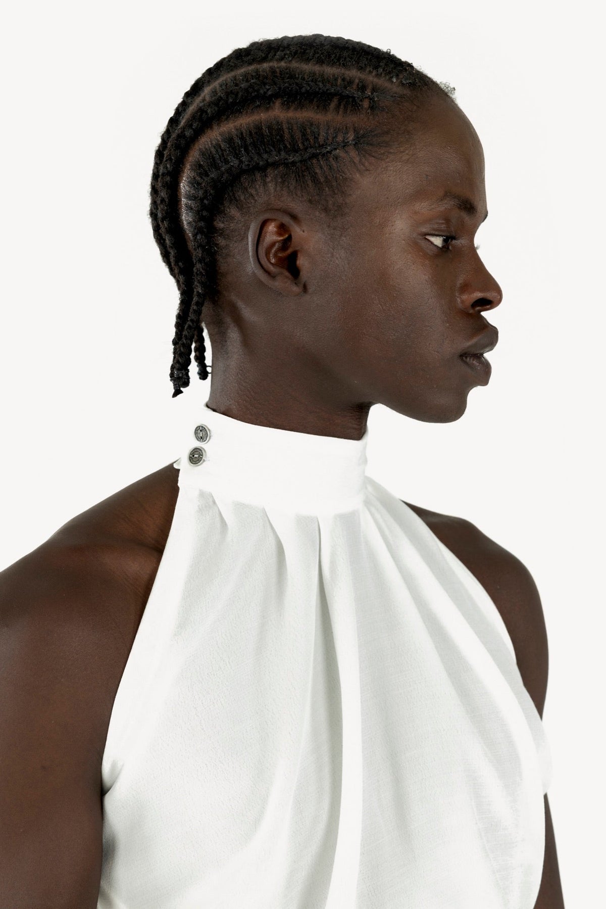 Draped top white