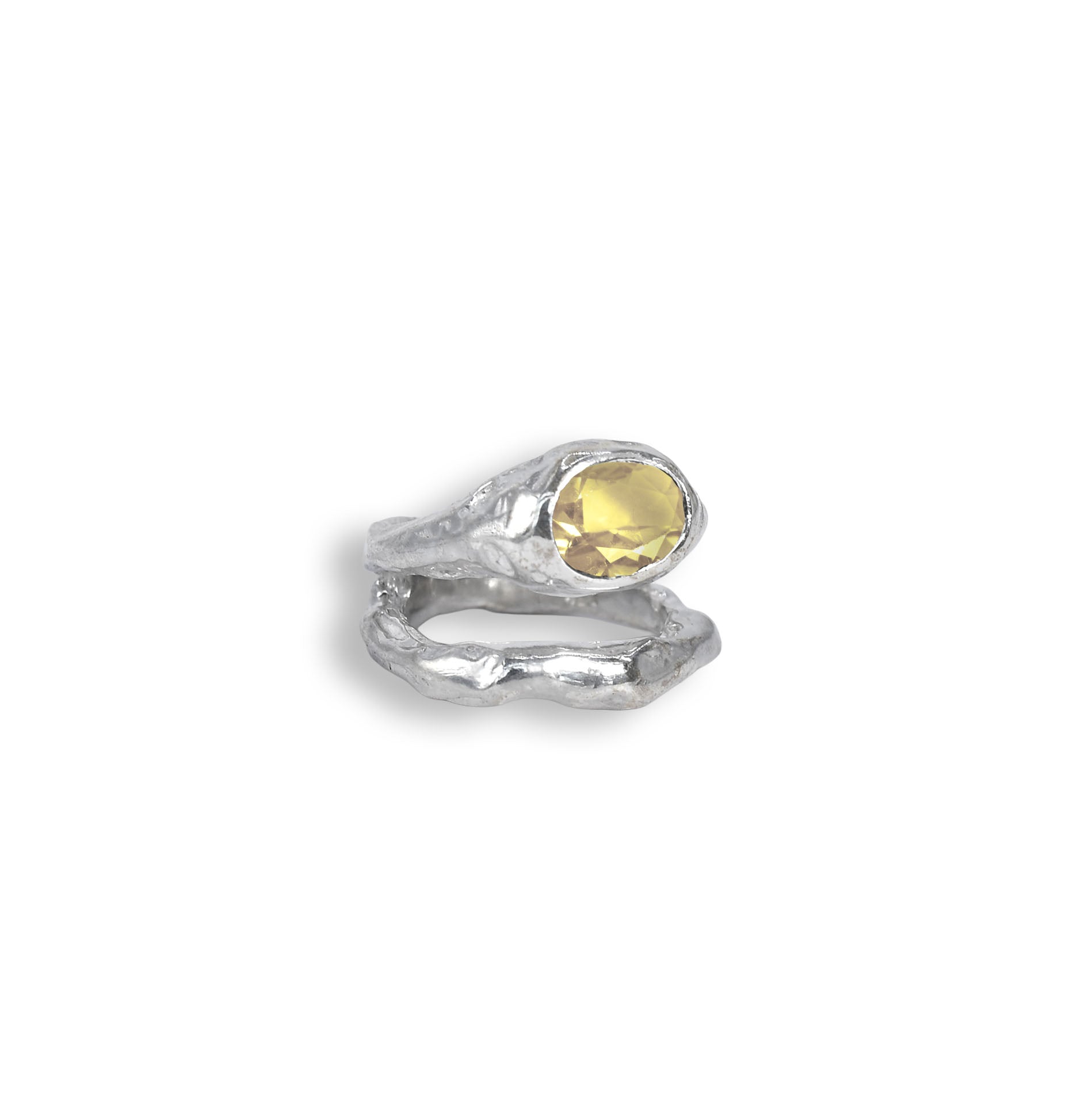 Duo fusion citrine ring