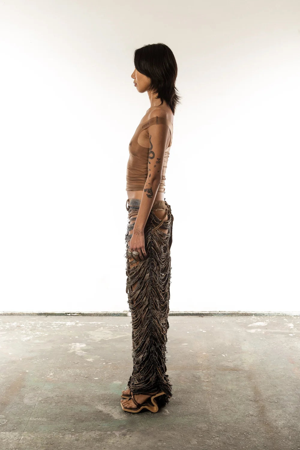 Distorted x tank top