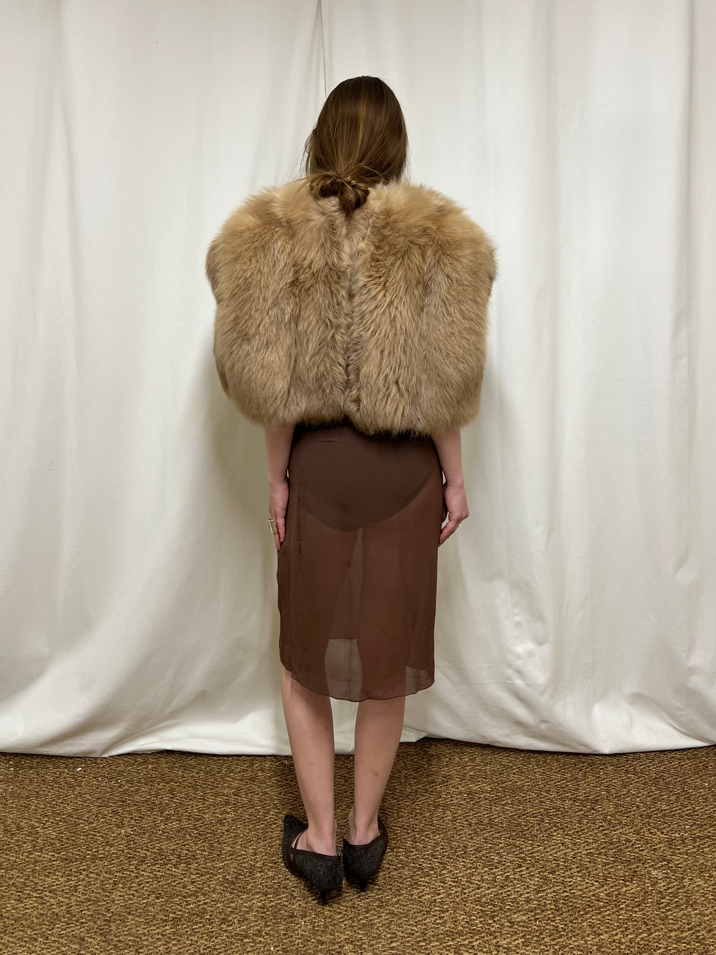 Fur shawl