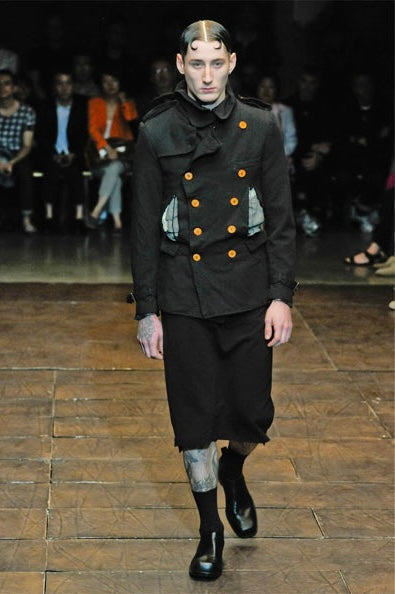 Comme des garçons homme plus s/s 2012 destroyed pockets jacket