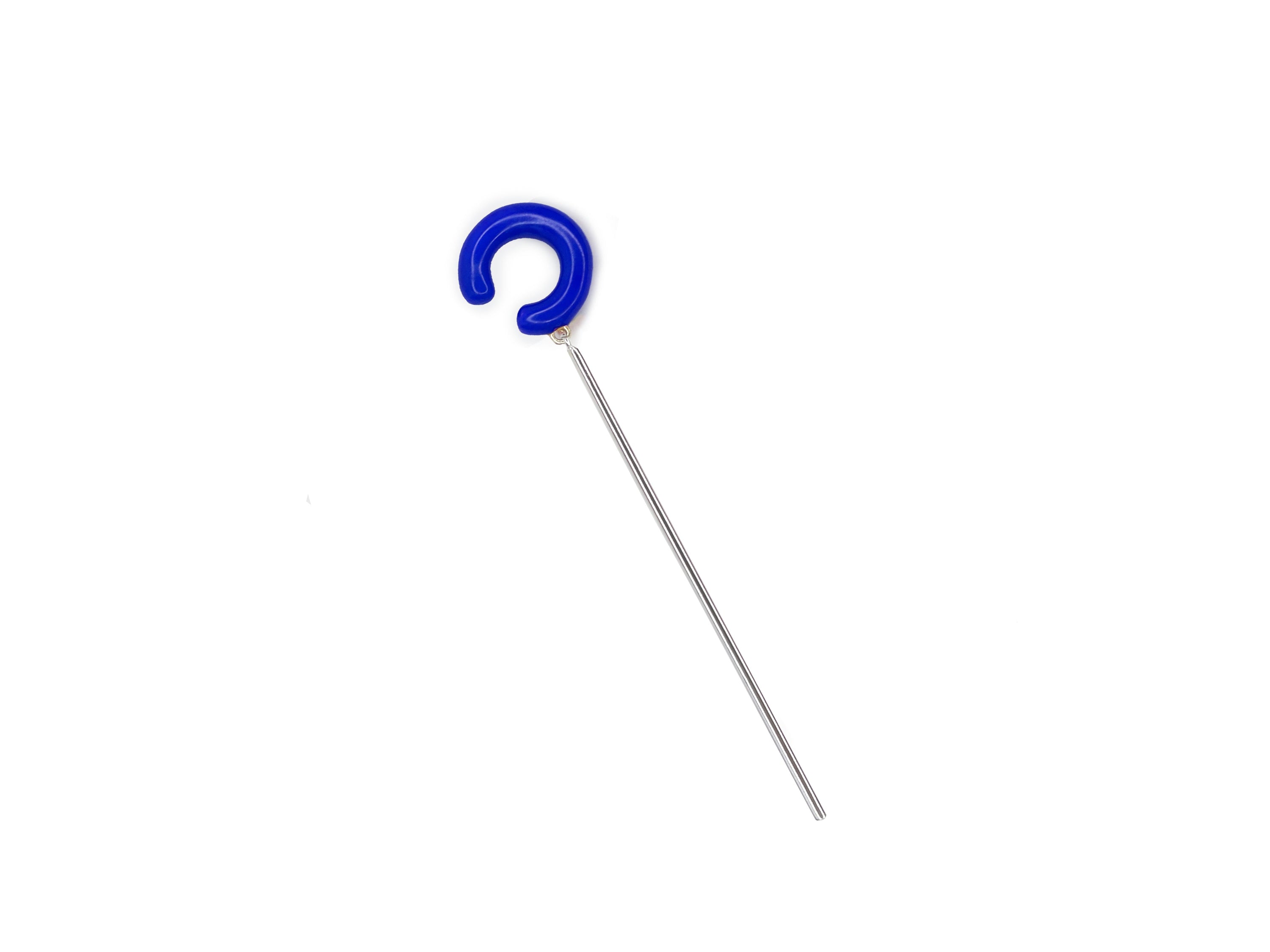 Charlotte ear-cuff color & bar silver
