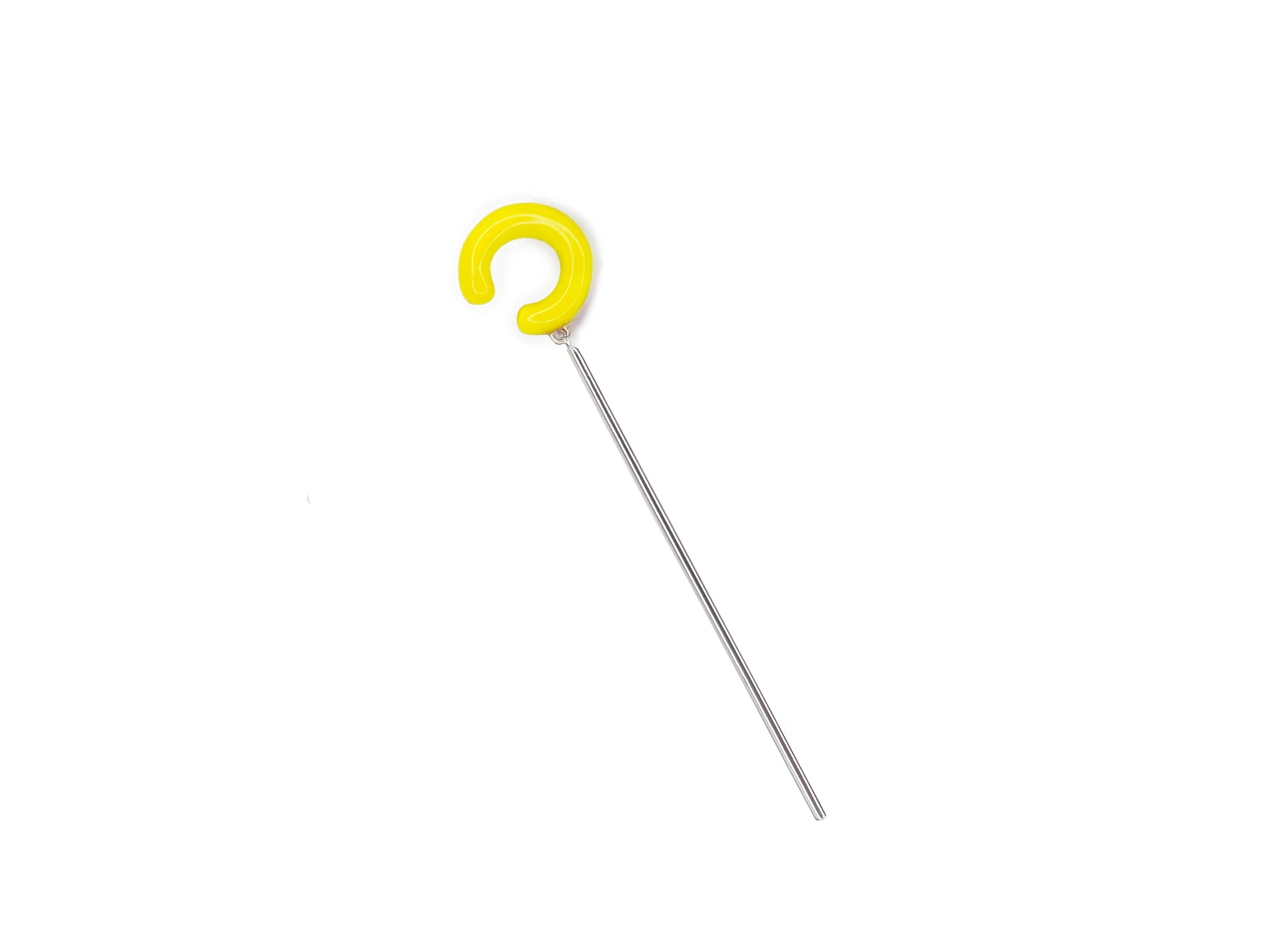 Charlotte ear-cuff color & bar silver