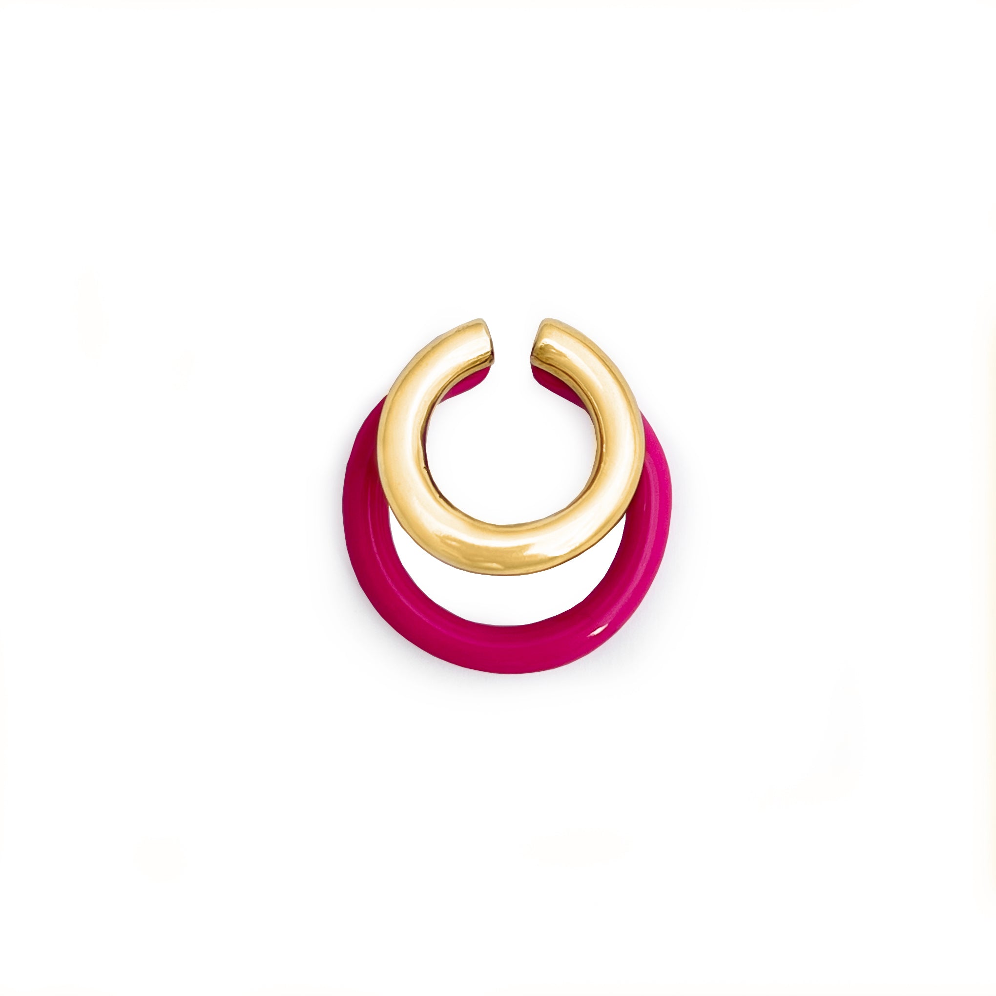 Color double ear-cuff xl vermail