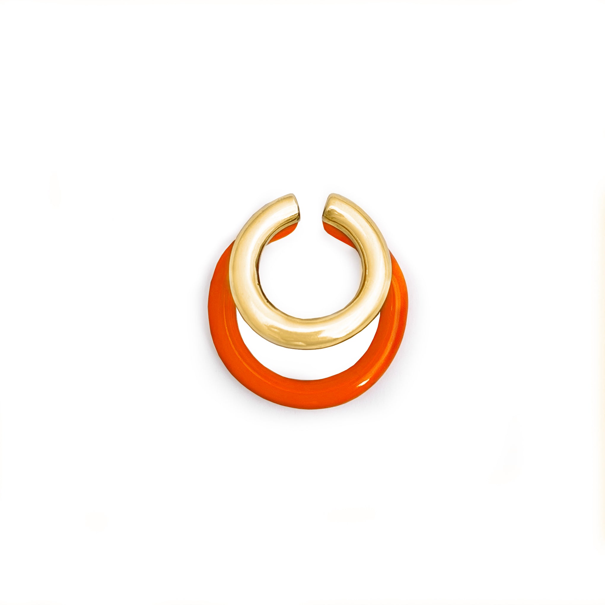 Color double ear-cuff xl vermail
