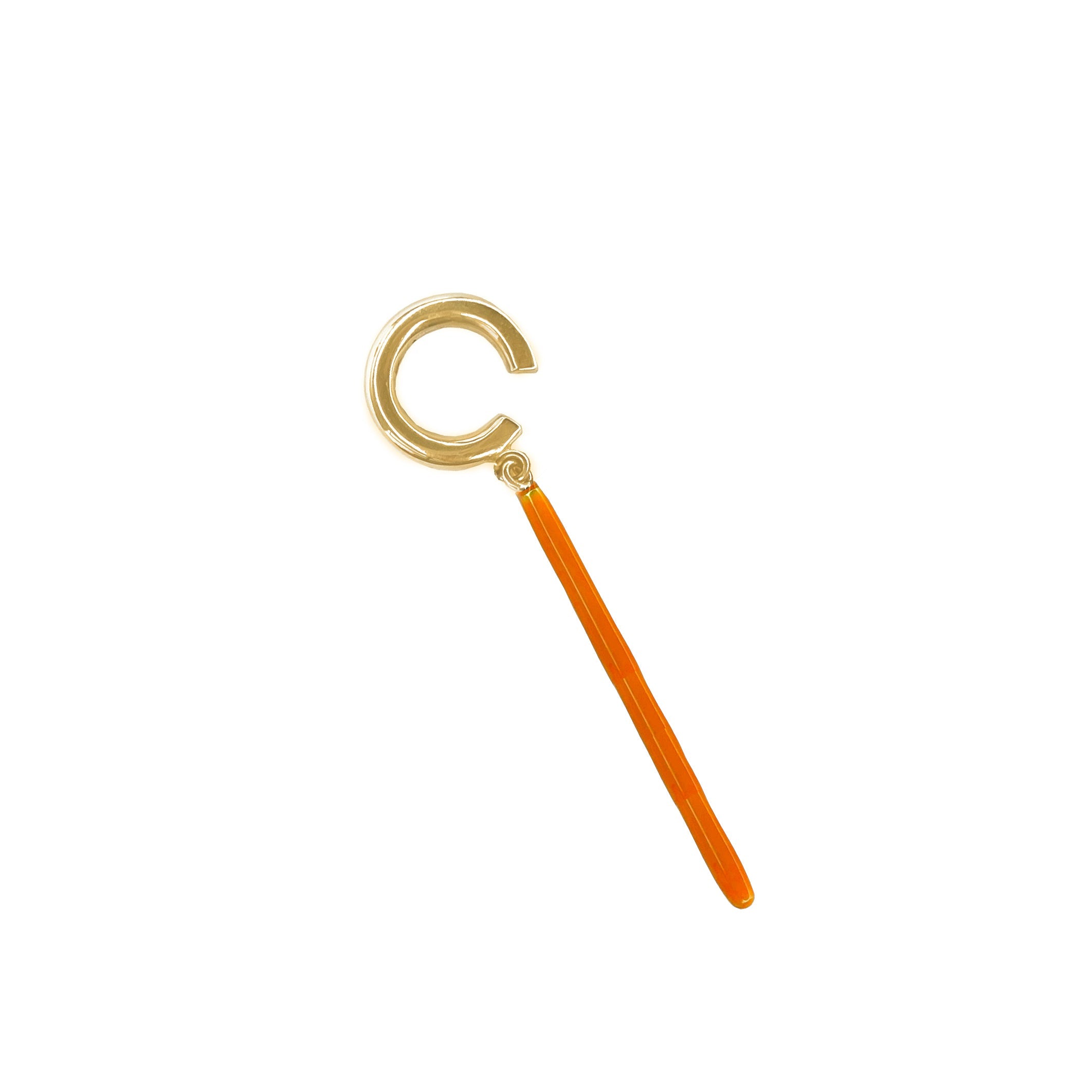 Charlotte ear-cuff & bar color vermeil