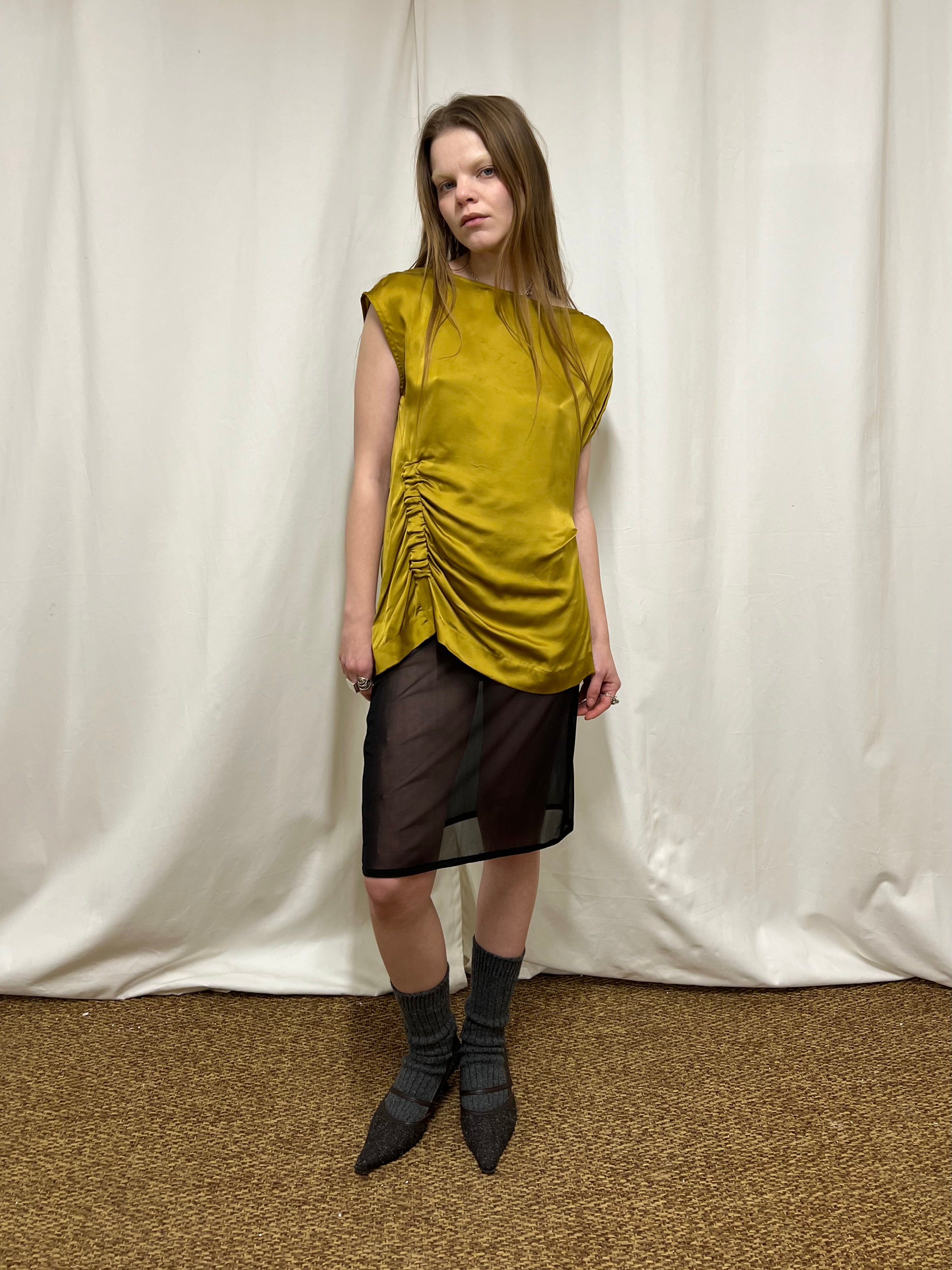 Dries van noten satin top