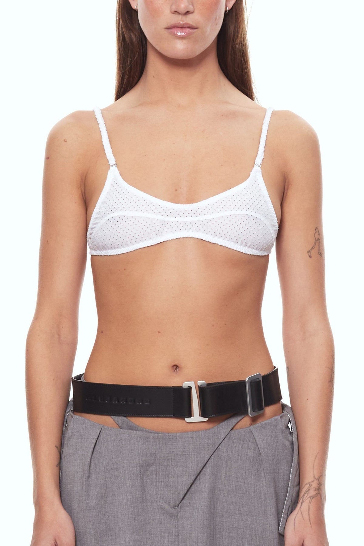Black bra strap belt