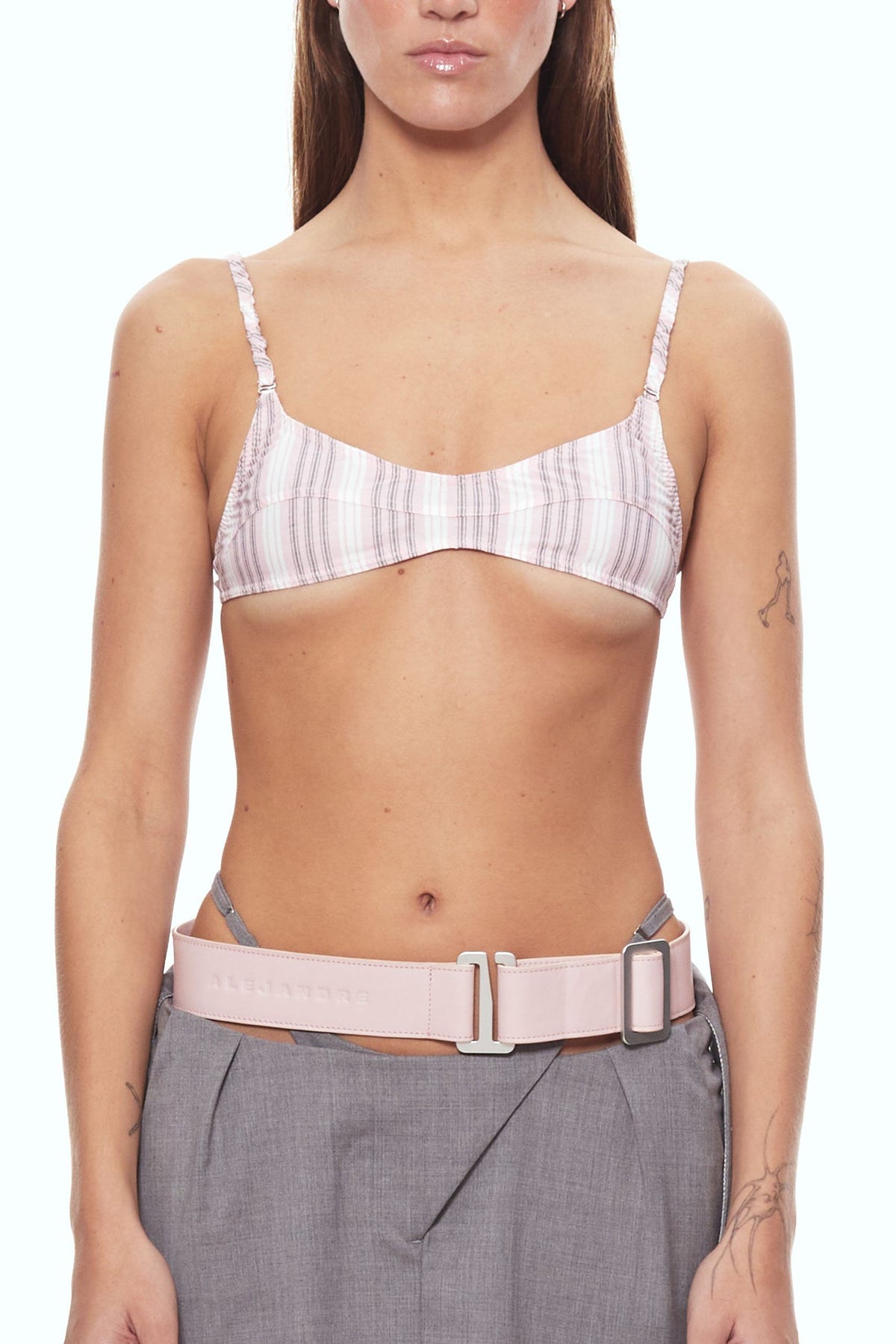Pink bra strap belt