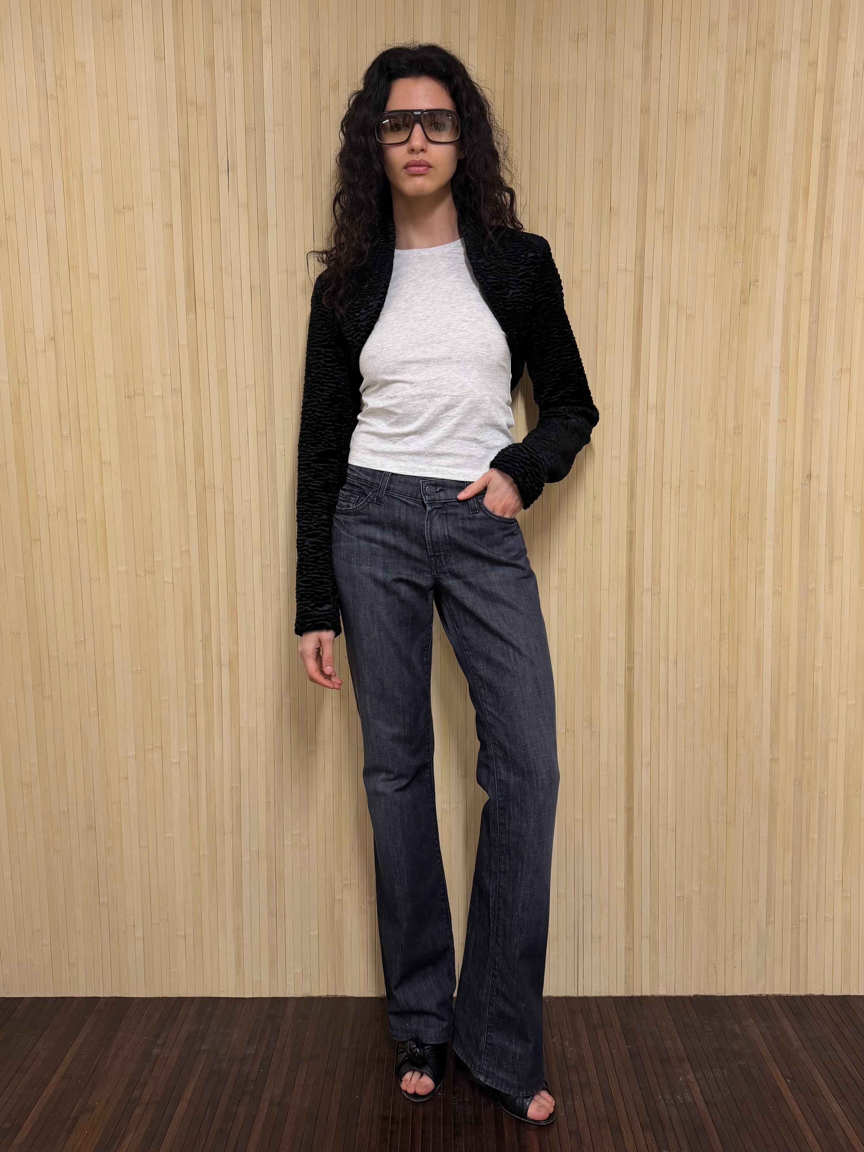 Faux astrakan bolero